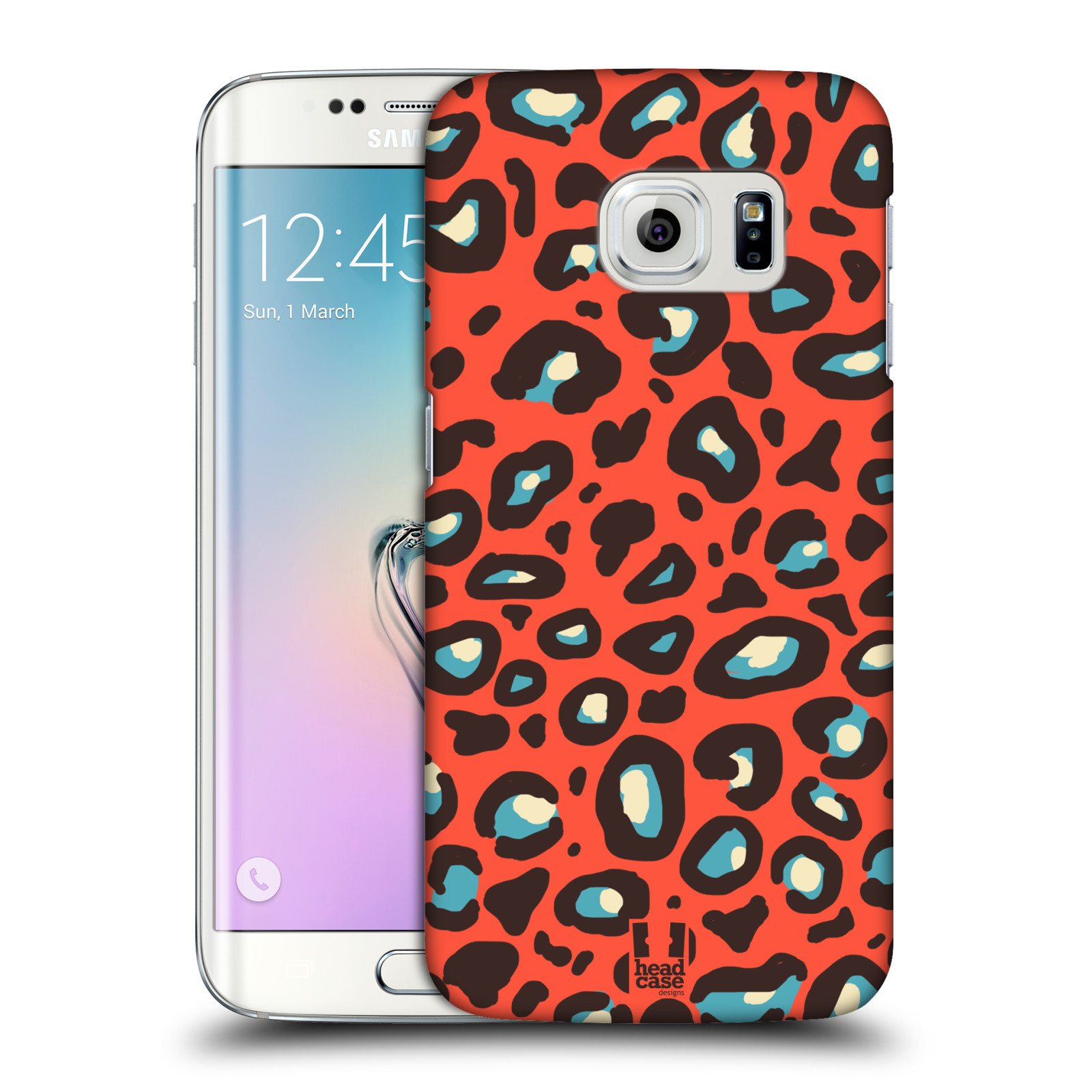 HEAD CASE plastový obal na mobil SAMSUNG Galaxy S6 EDGE (G9250, G925, G925F) vzor Divočina zvíře 2 oranžový leopard