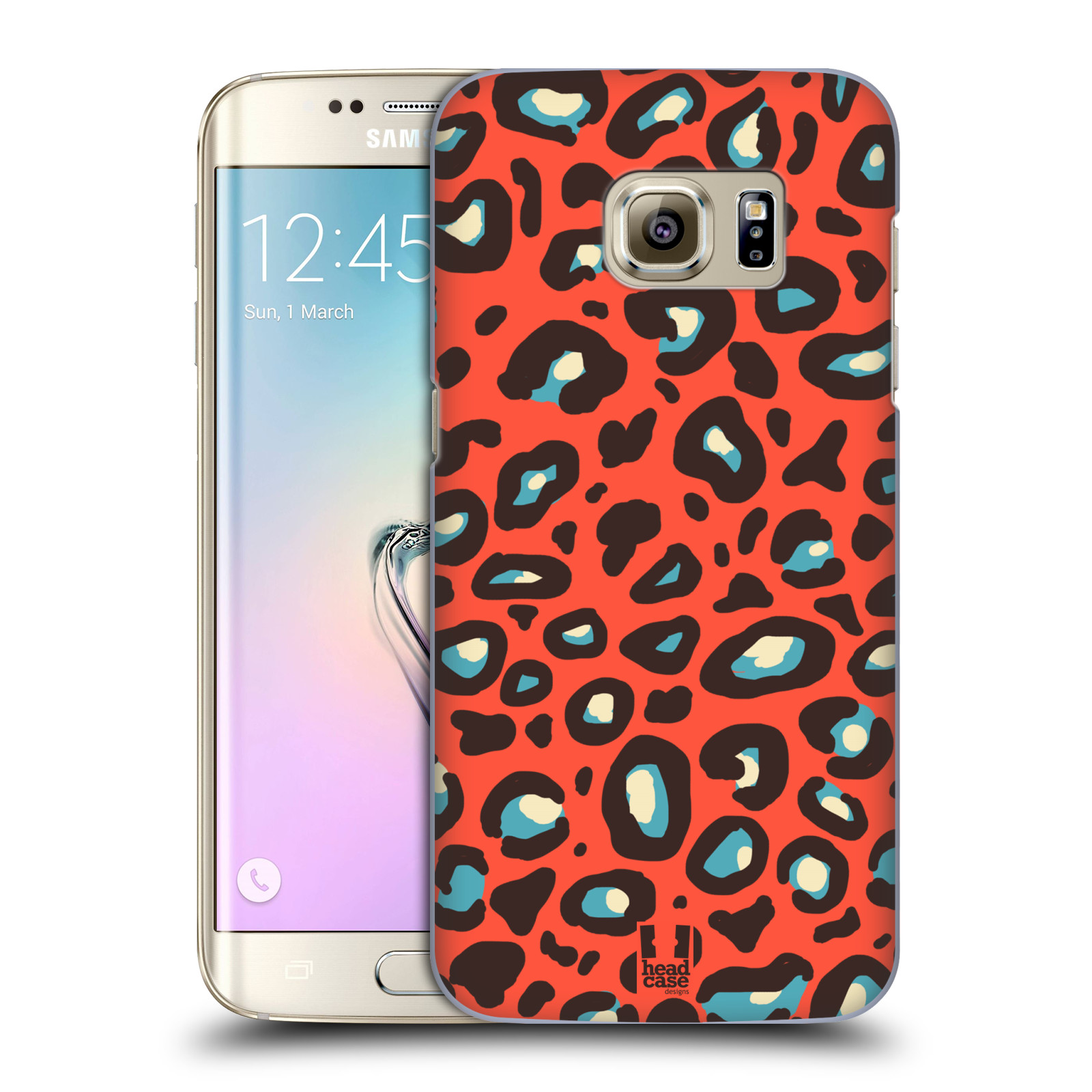 HEAD CASE plastový obal na mobil SAMSUNG GALAXY S7 EDGE vzor Divočina zvíře 2 oranžový leopard