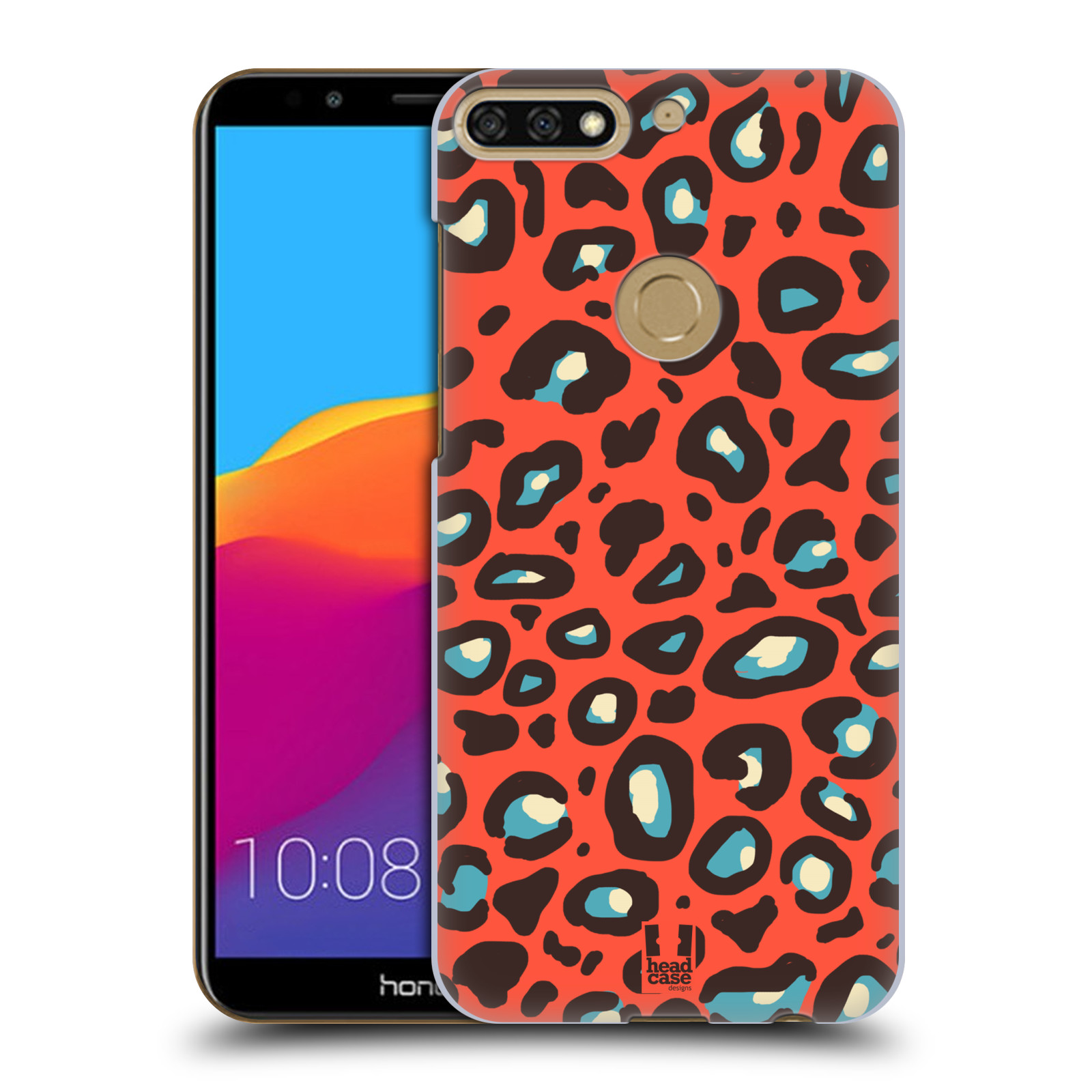 HEAD CASE plastový obal na mobil Honor 7c vzor Divočina zvíře 2 oranžový leopard