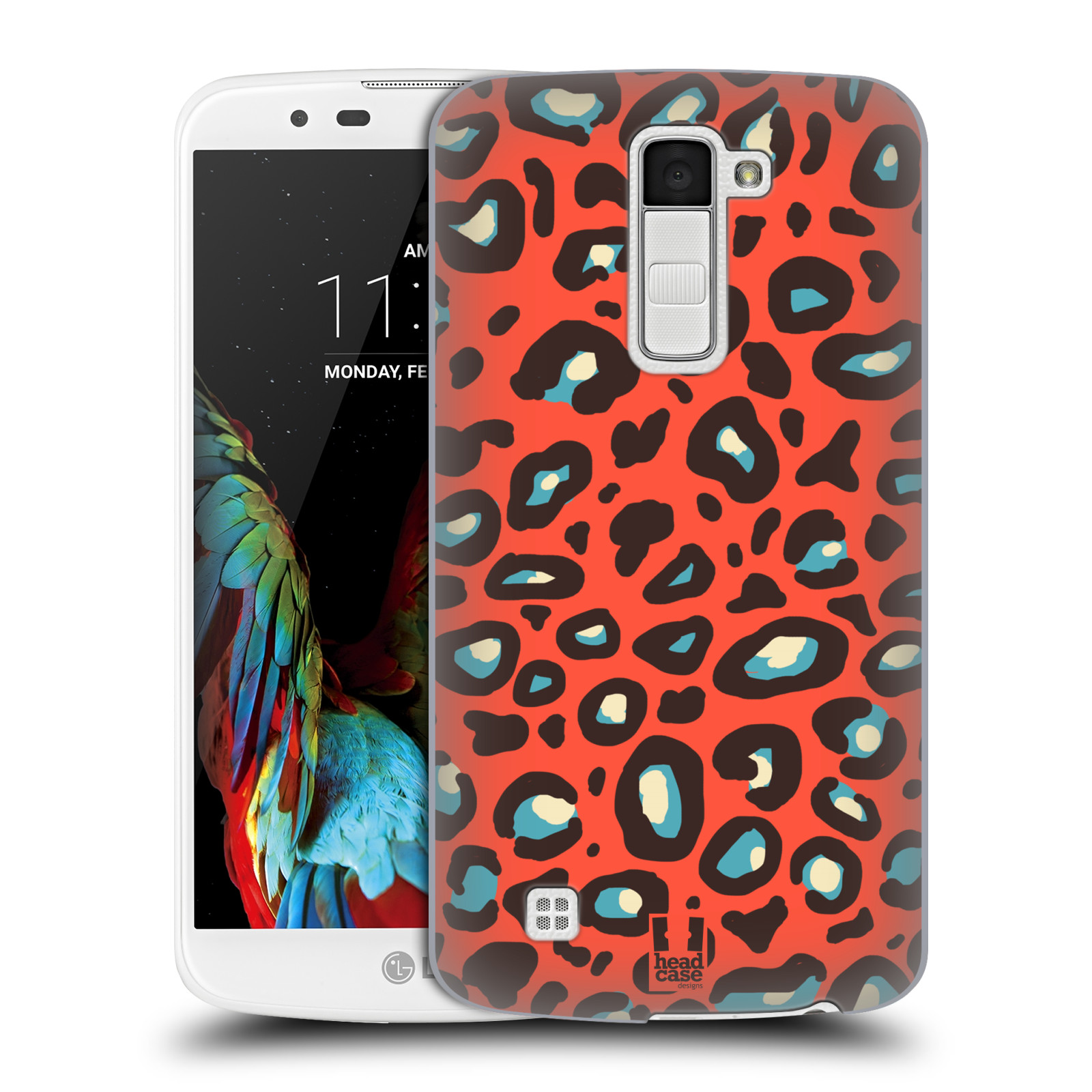 HEAD CASE plastový obal na mobil LG K10 vzor Divočina zvíře 2 oranžový leopard