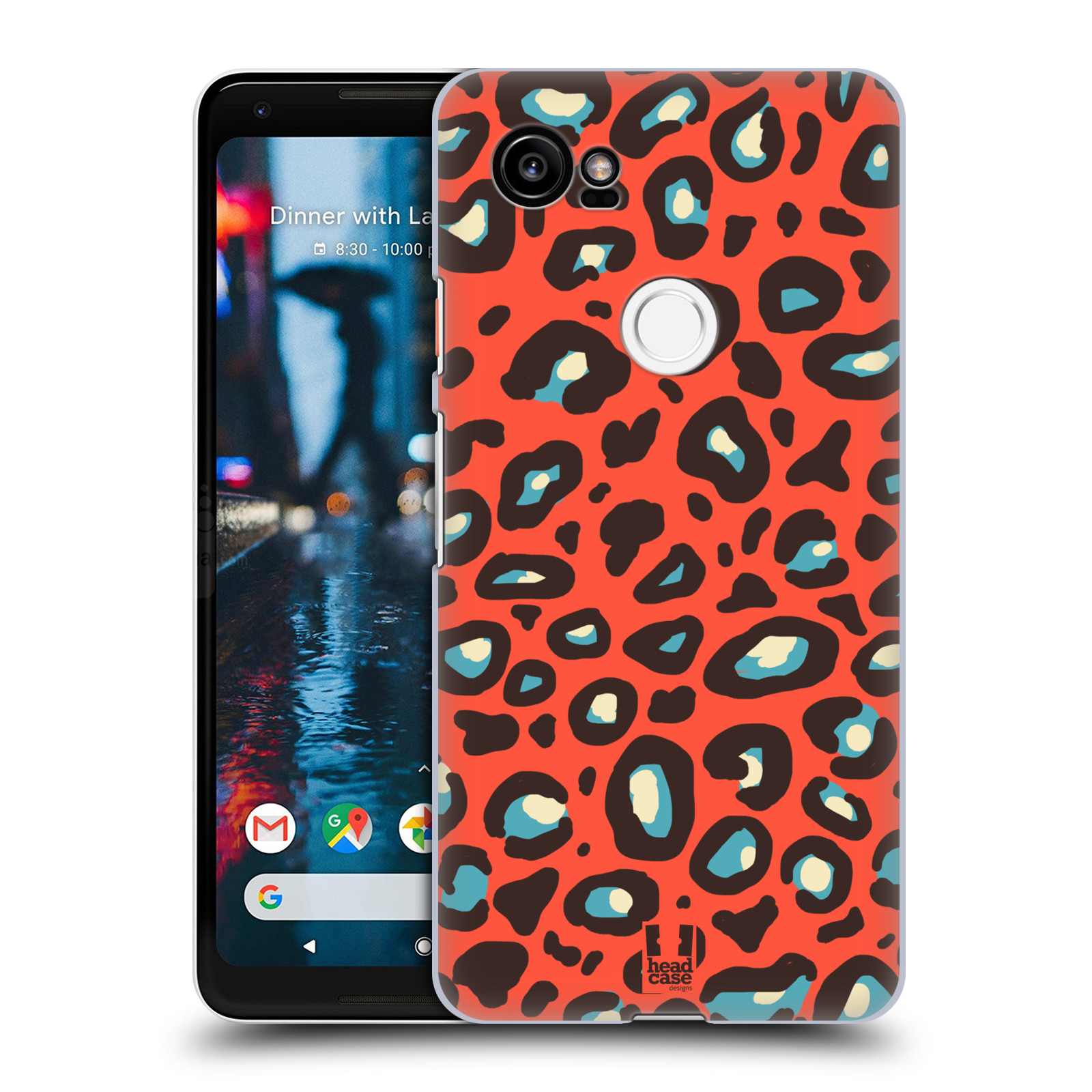 HEAD CASE plastový obal na mobil Google Pixel 2 XL vzor Divočina zvíře 2 oranžový leopard