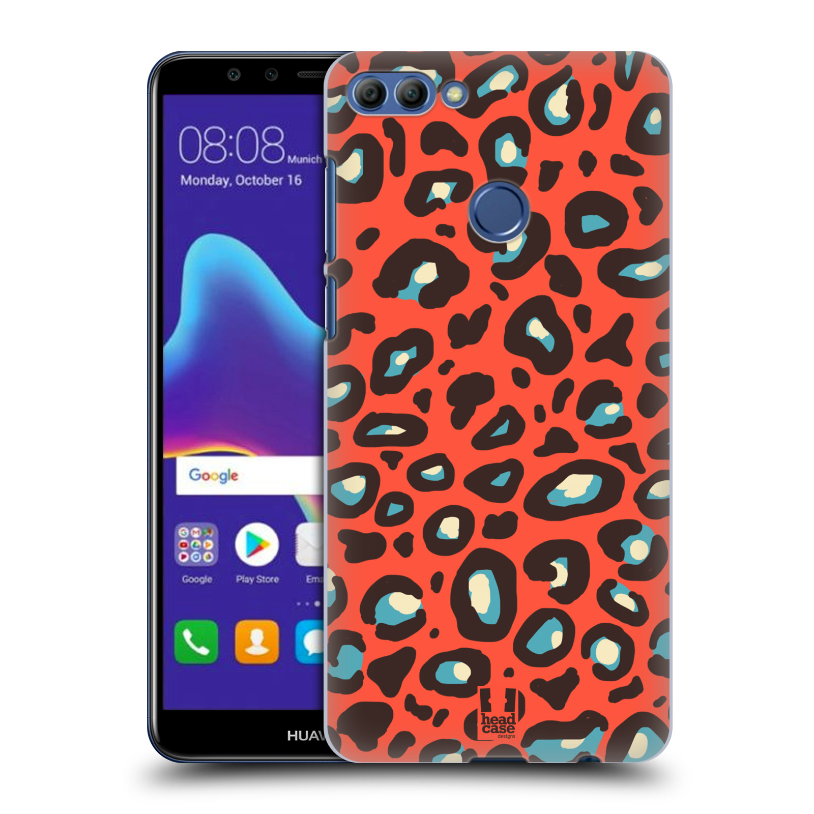 HEAD CASE plastový obal na mobil Huawei Y9 2018 vzor Divočina zvíře 2 oranžový leopard