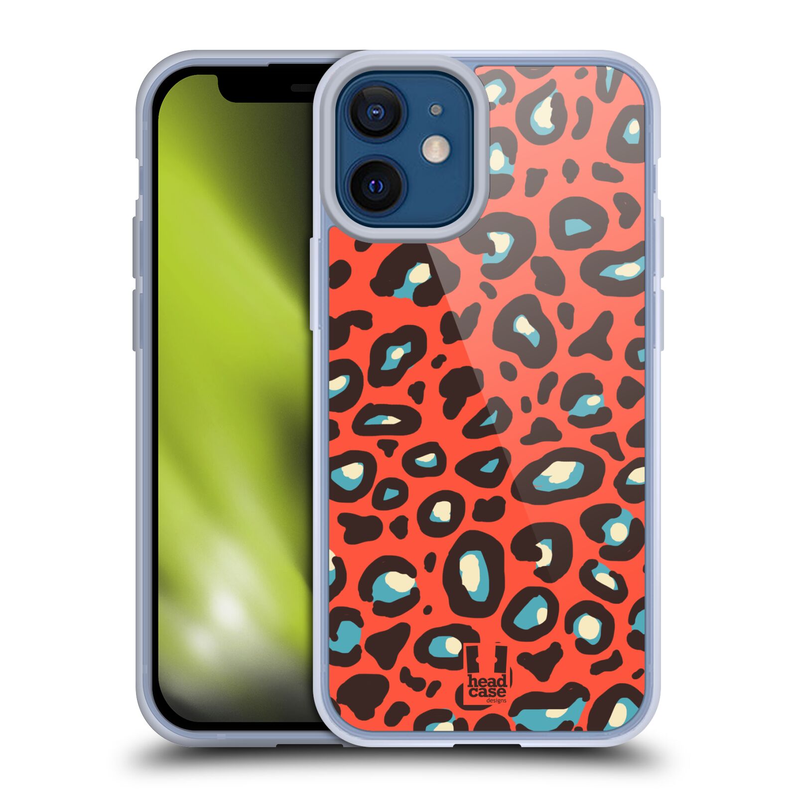 Plastový obal na mobil Apple Iphone 12 MINI vzor Divočina zvíře 2 oranžový leopard