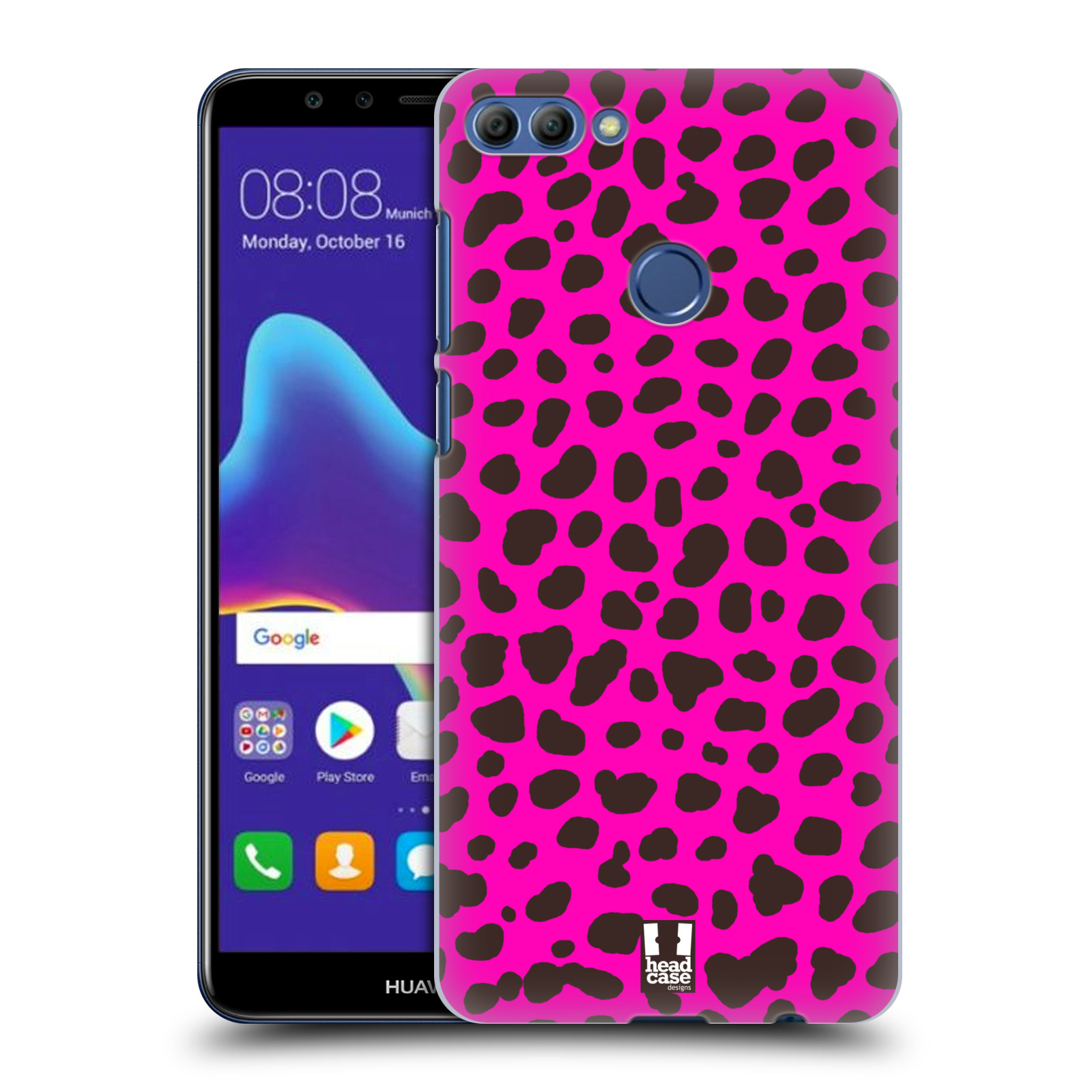 HEAD CASE plastový obal na mobil Huawei Y9 2018 vzor Divočina zvíře 2 růžová opice