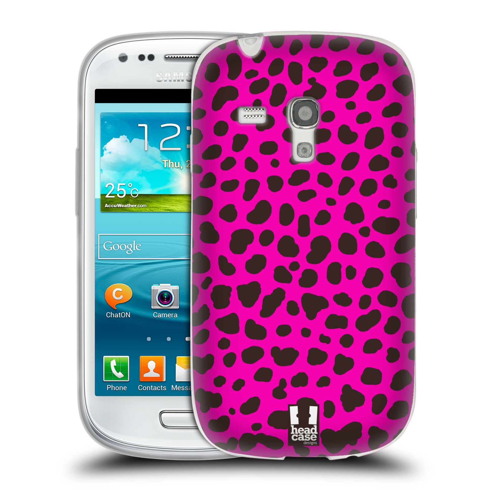 HEAD CASE silikonový obal na mobil Samsung Galaxy S3 MINI i8190 vzor Divočina zvíře 2 růžová opice