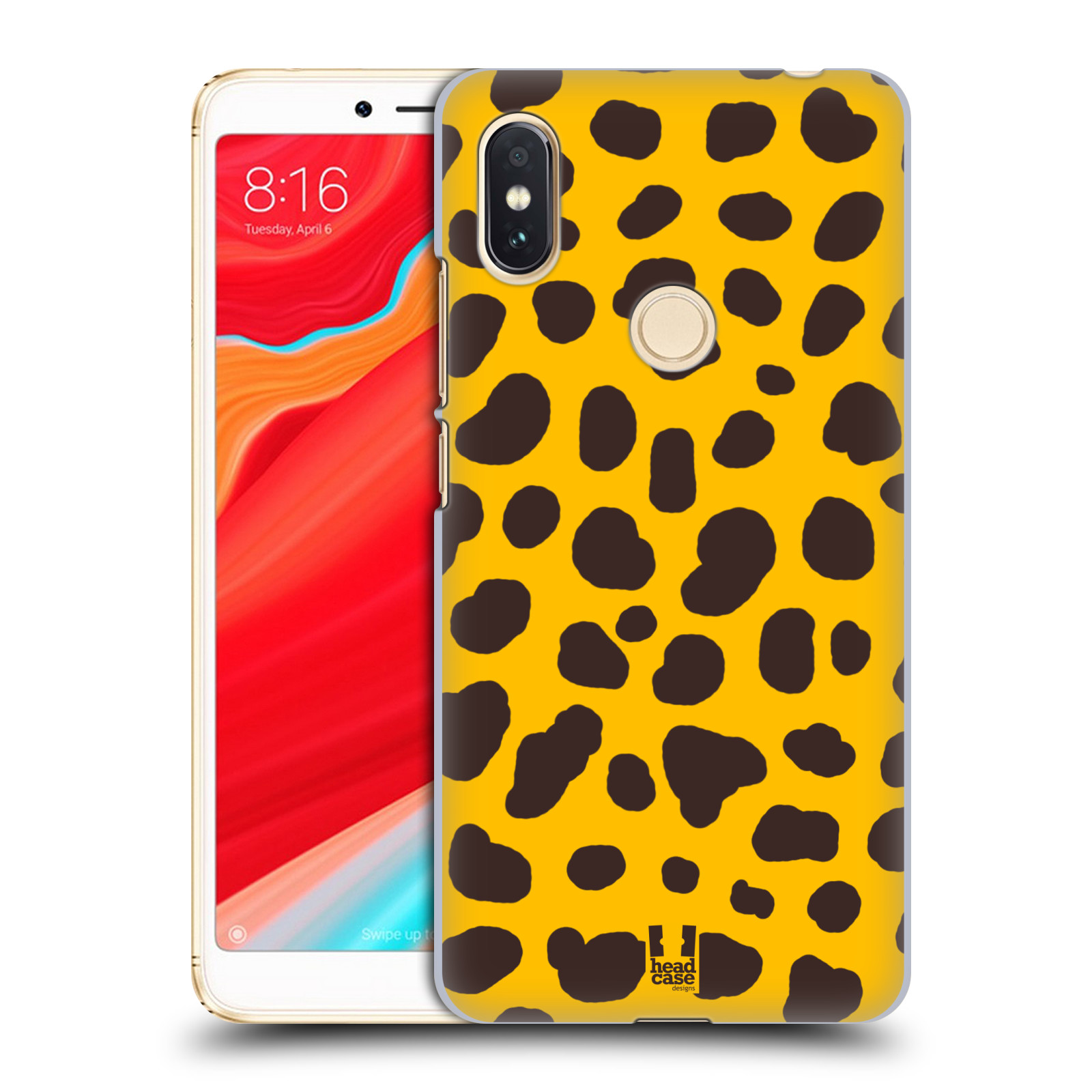 HEAD CASE plastový obal na mobil Xiaomi Redmi S2 vzor Divočina zvíře 2 žlutá a hnědé skvrny