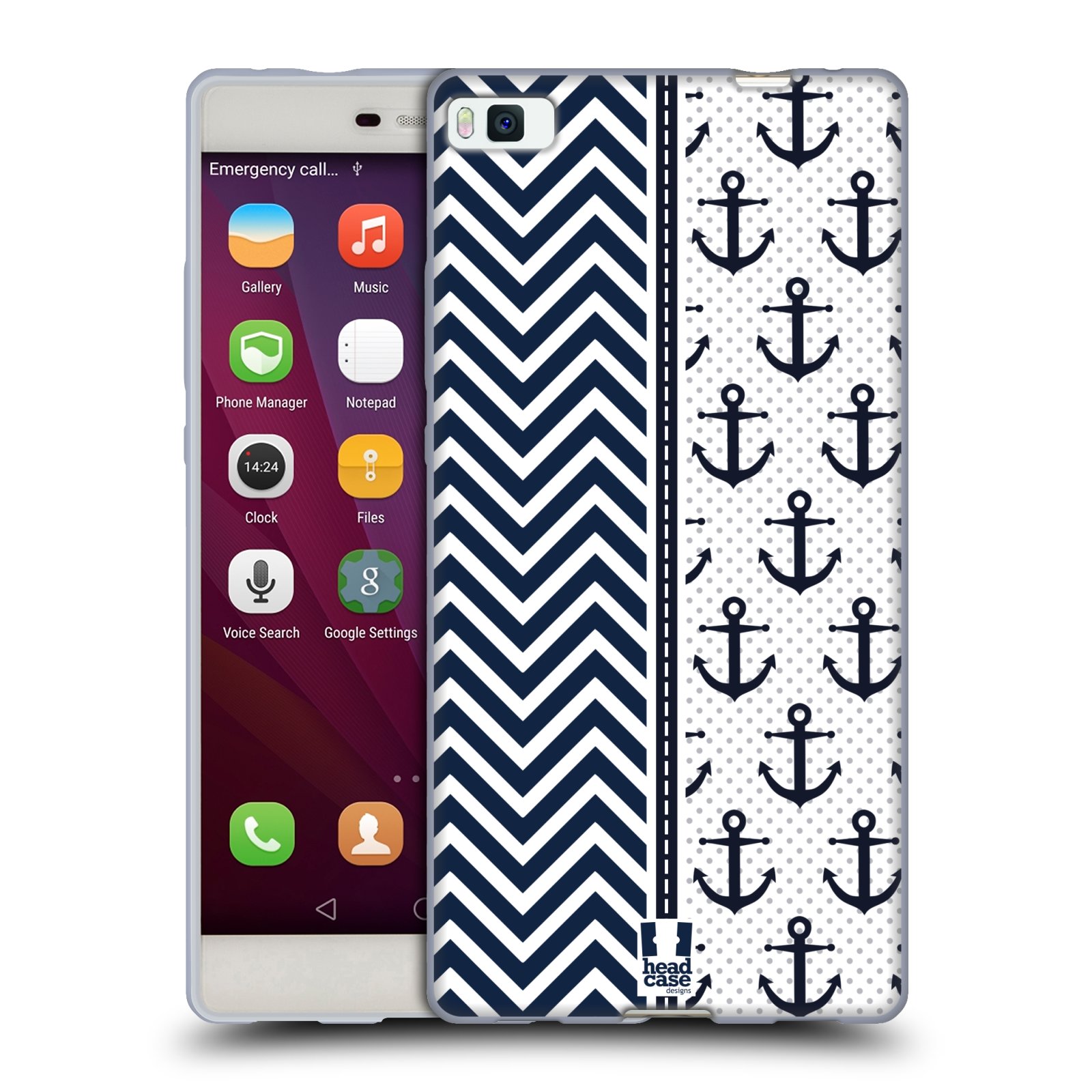 HEAD CASE DESIGNS NAUTISCHES CHEVRONMUSTER SOFT GEL HÜLLE FÜR HUAWEI HANDYS - Bild 7 von 13