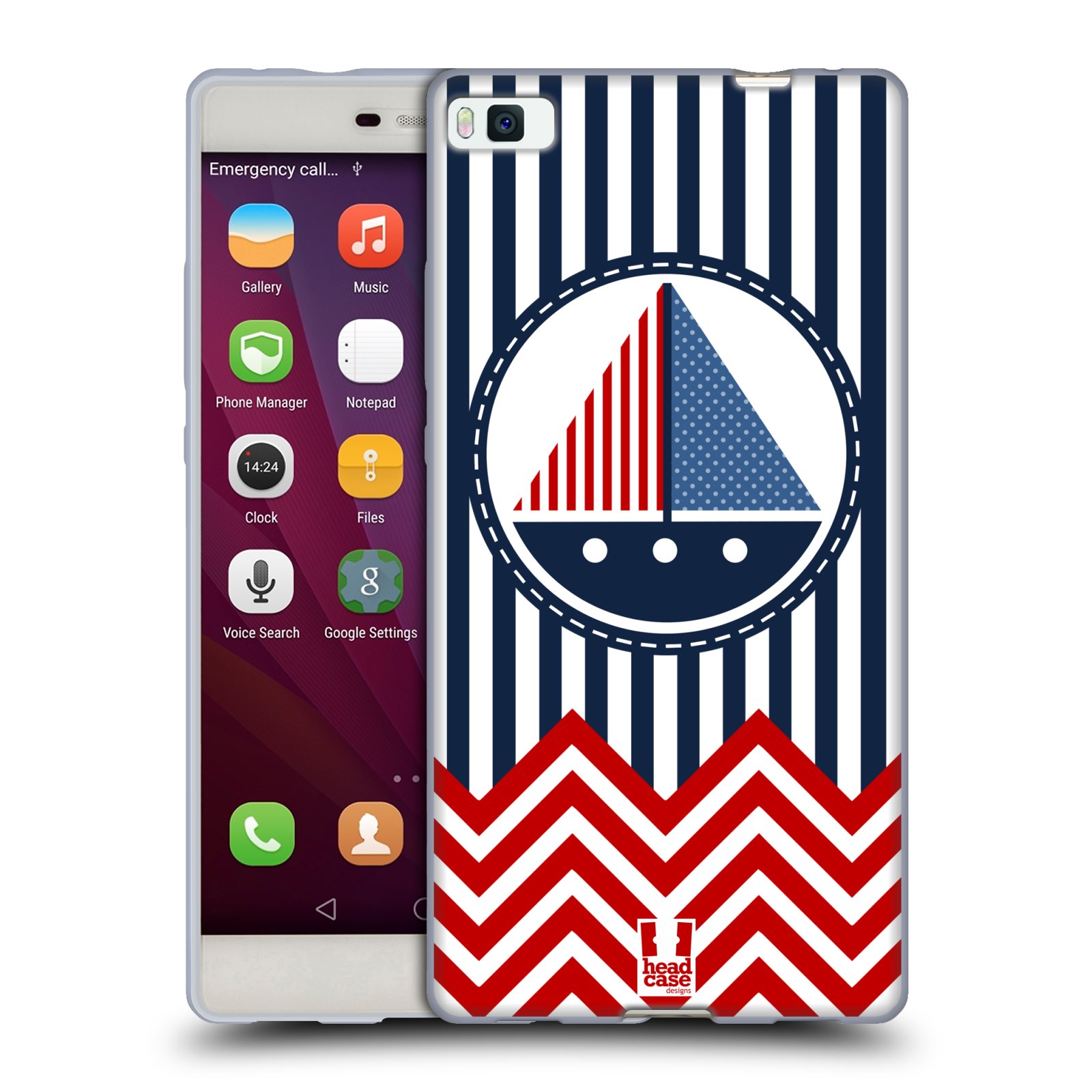 HEAD CASE DESIGNS NAUTISCHES CHEVRONMUSTER SOFT GEL HÜLLE FÜR HUAWEI HANDYS - Bild 9 von 13