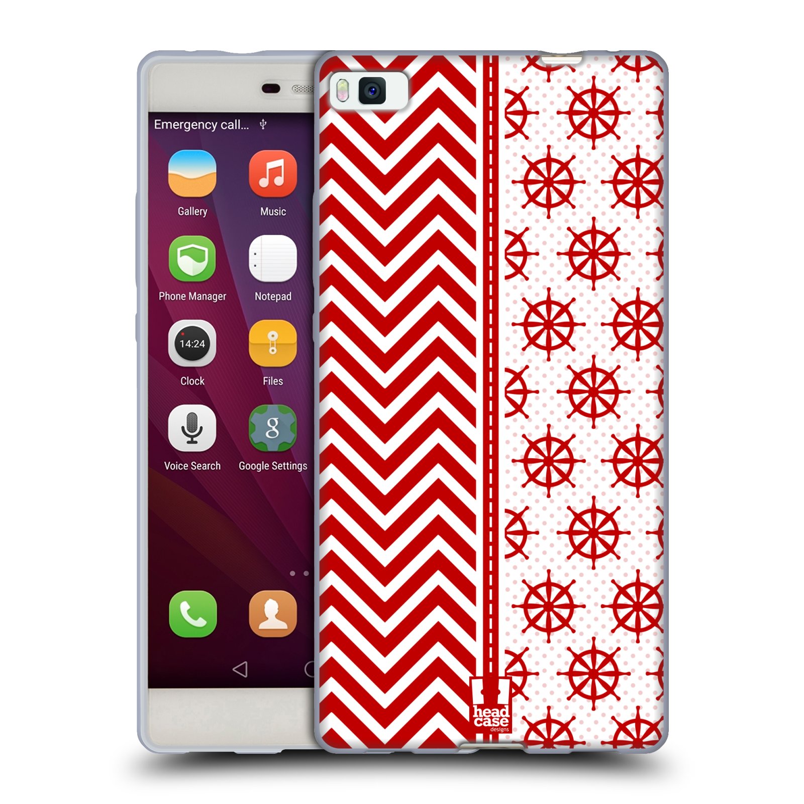 HEAD CASE DESIGNS NAUTISCHES CHEVRONMUSTER SOFT GEL HÜLLE FÜR HUAWEI HANDYS - Bild 12 von 13