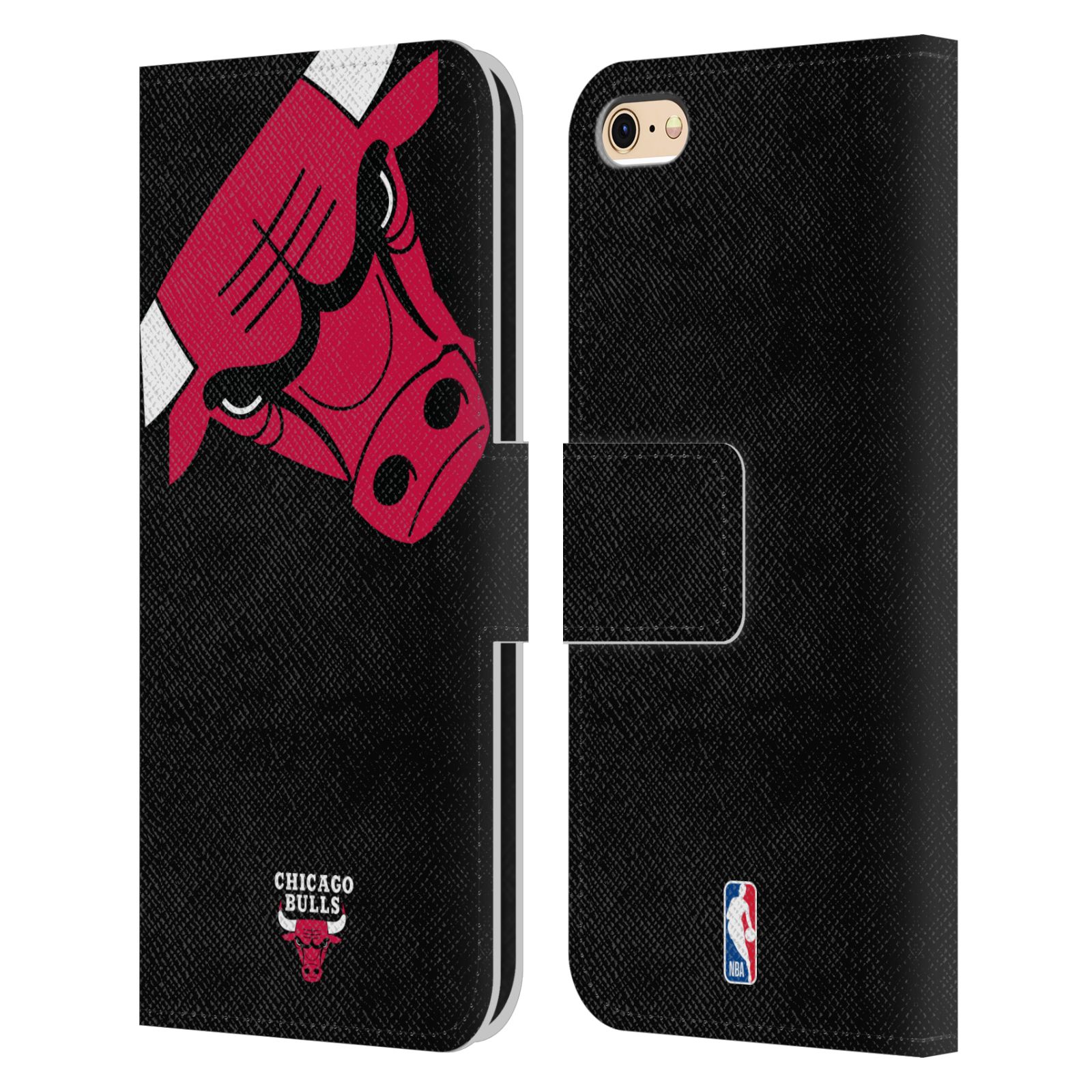 Pouzdro pro mobil Apple Iphone 6 / 6S - NBA - Chicago Bulls černá logo