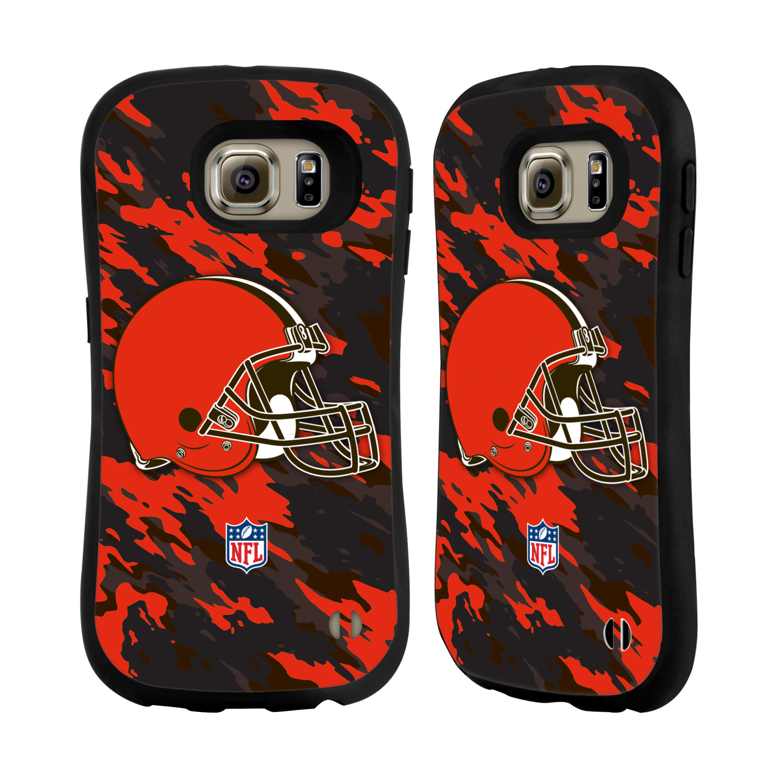 OFFICIAL NFL CLEVELAND BROWNS LOGO HYBRID CASE FOR SAMSUNG PHONES