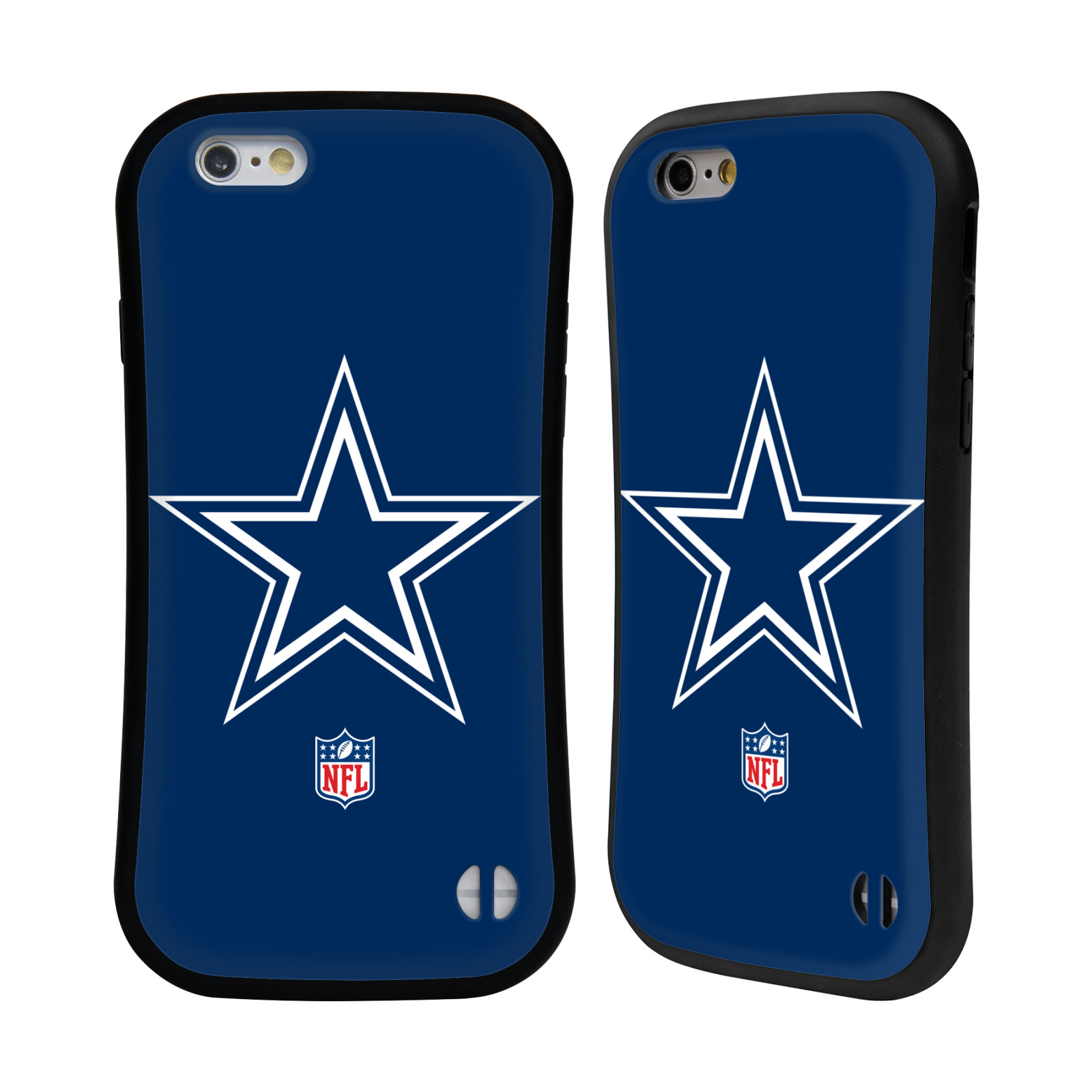 OFFICIAL NFL DALLAS COWBOYS LOGO HYBRID CASE FOR APPLE iPHONES PHONES