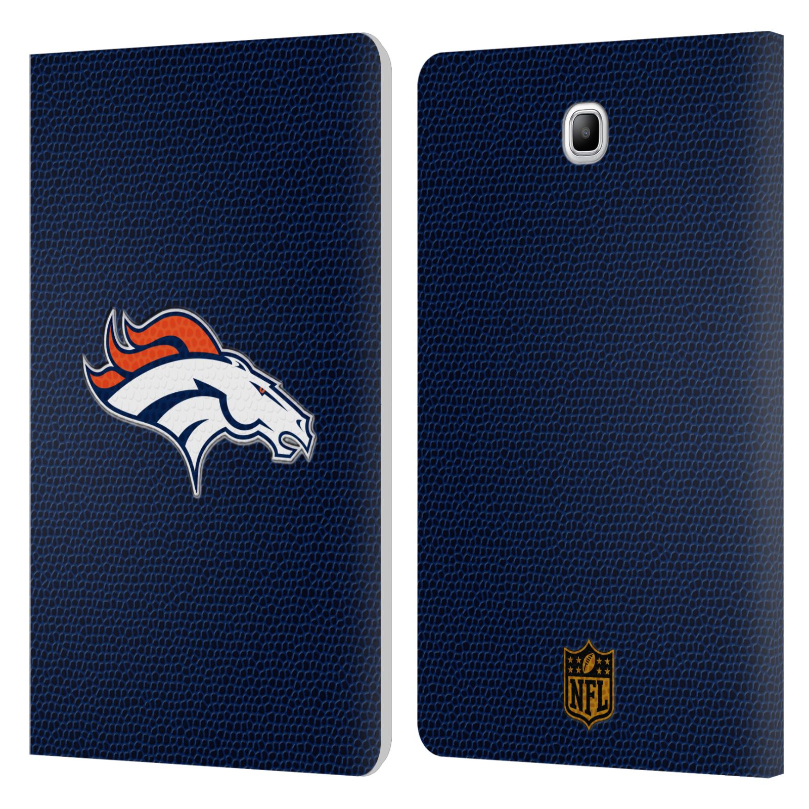 OFFICIAL NFL DENVER BRONCOS LOGO LEATHER BOOK CASE FOR SAMSUNG GALAXY