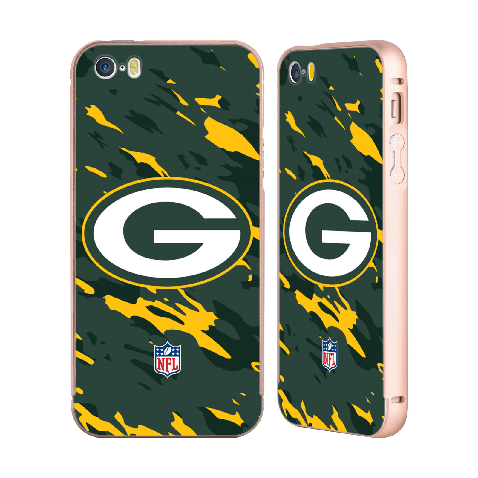 OFFICIAL NFL GREEN BAY PACKERS LOGO GOLD SLIDER CASE FOR APPLE iPHONE
