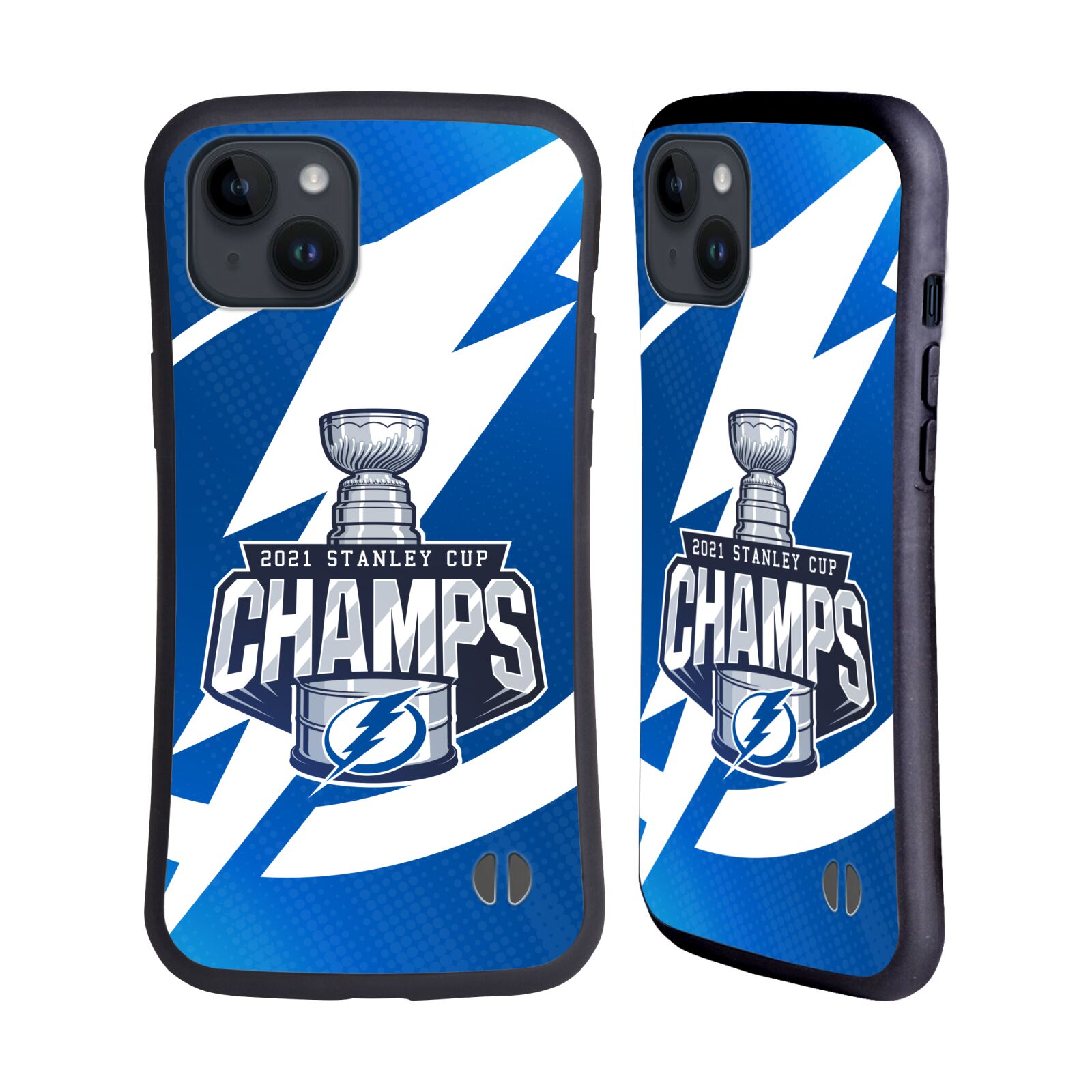 Obal na mobil Apple iPhone 15 PLUS - HEAD CASE - NHL - Stanely Cup 2021 Tampa Bay