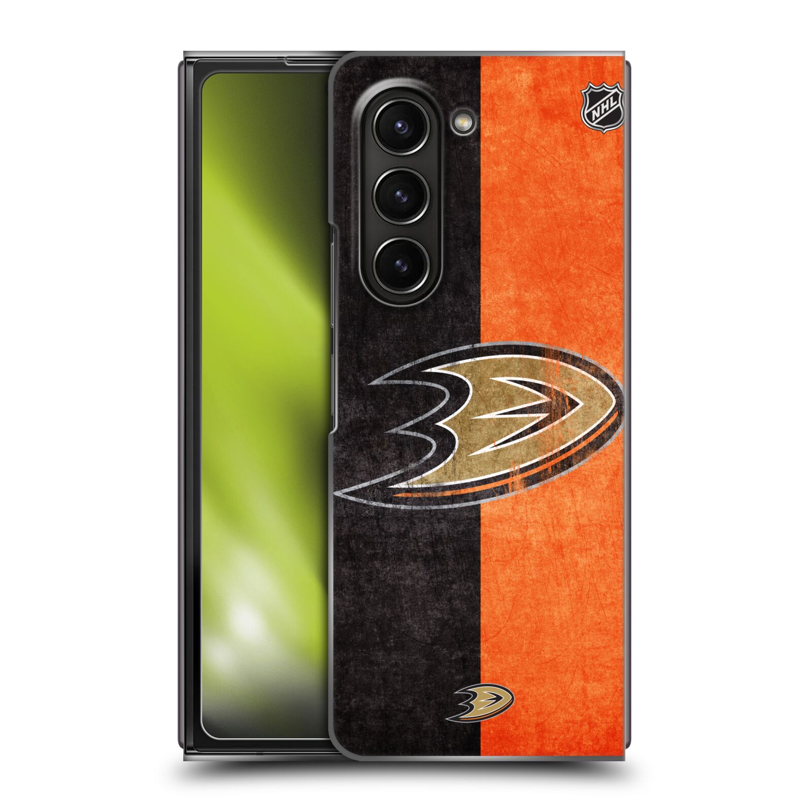 Plastový obal HEAD CASE na mobil Samsung Galaxy Z Fold 5  Hokej NHL - Anaheim Ducks - Logo vintage