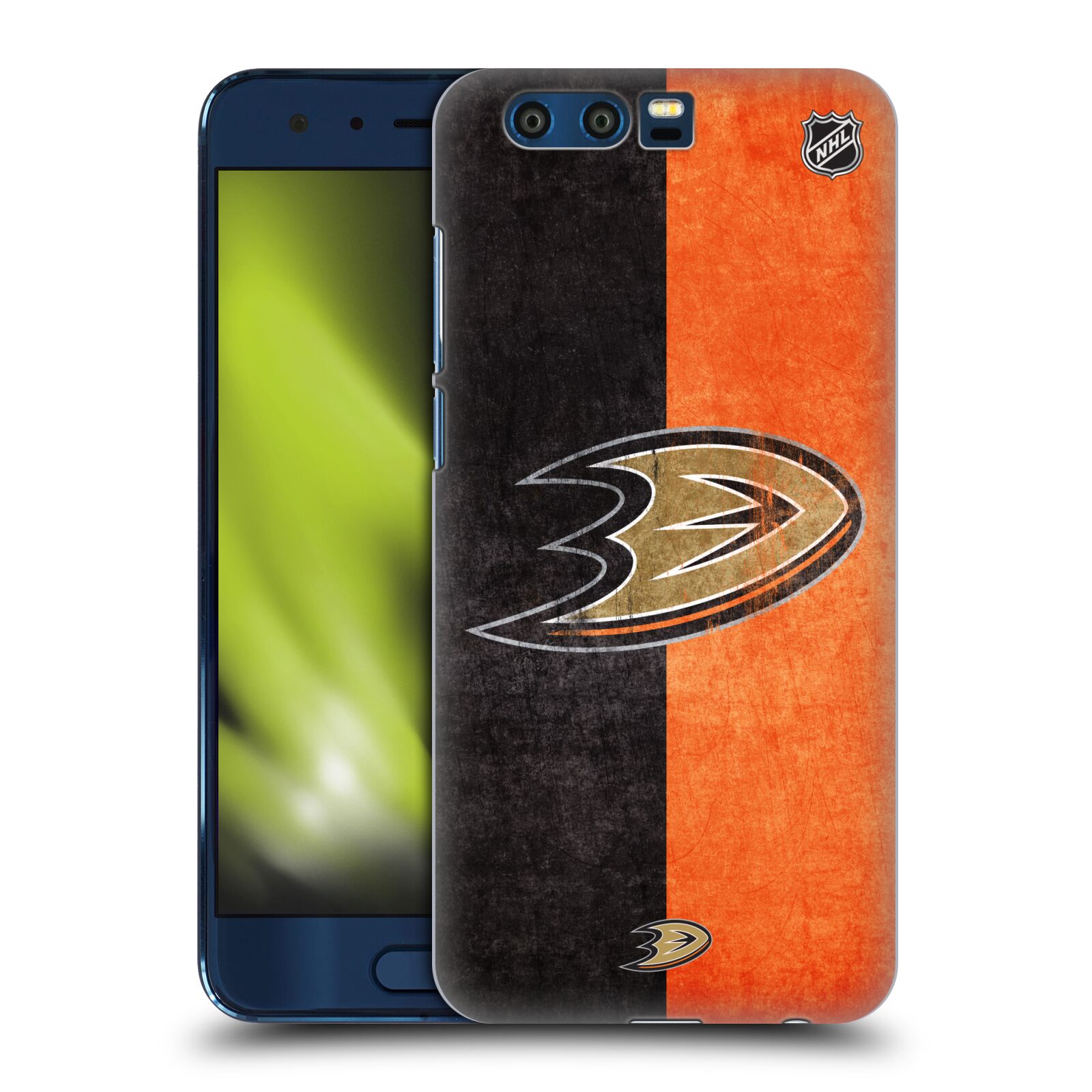 Pouzdro na mobil HONOR 9 - HEAD CASE - Hokej NHL - Anaheim Ducks - Logo vintage