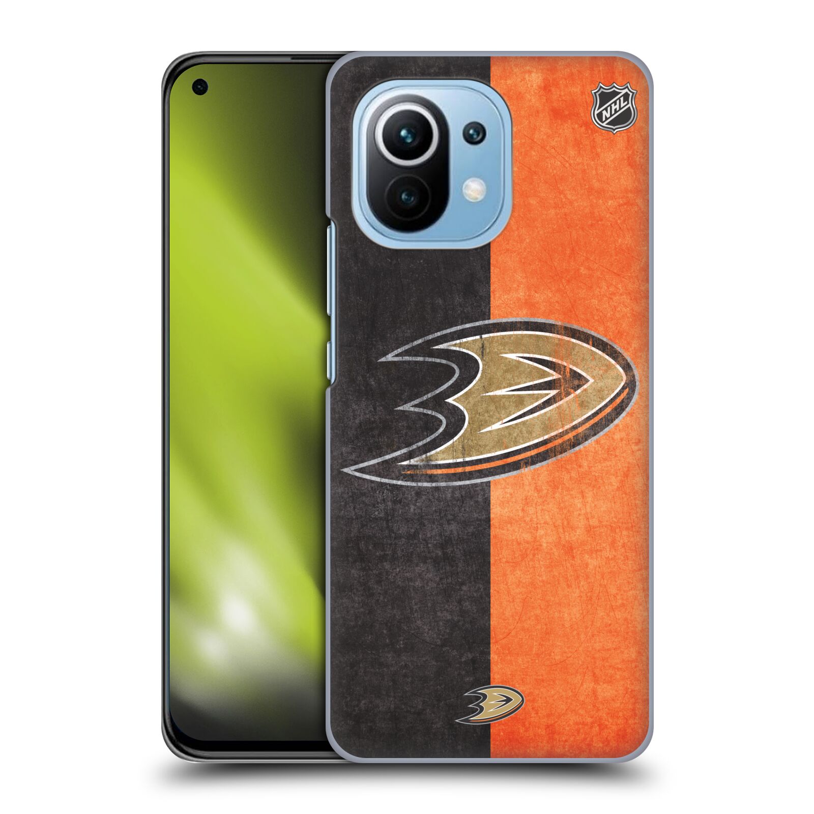 Pouzdro na mobil Xiaomi  Mi 11 - HEAD CASE - Hokej NHL - Anaheim Ducks - Logo vintage