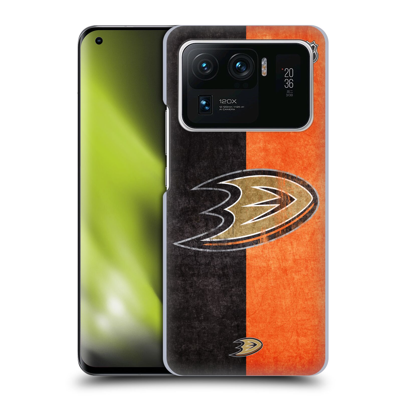 Pouzdro na mobil Xiaomi  Mi 11 ULTRA - HEAD CASE - Hokej NHL - Anaheim Ducks - Logo vintage