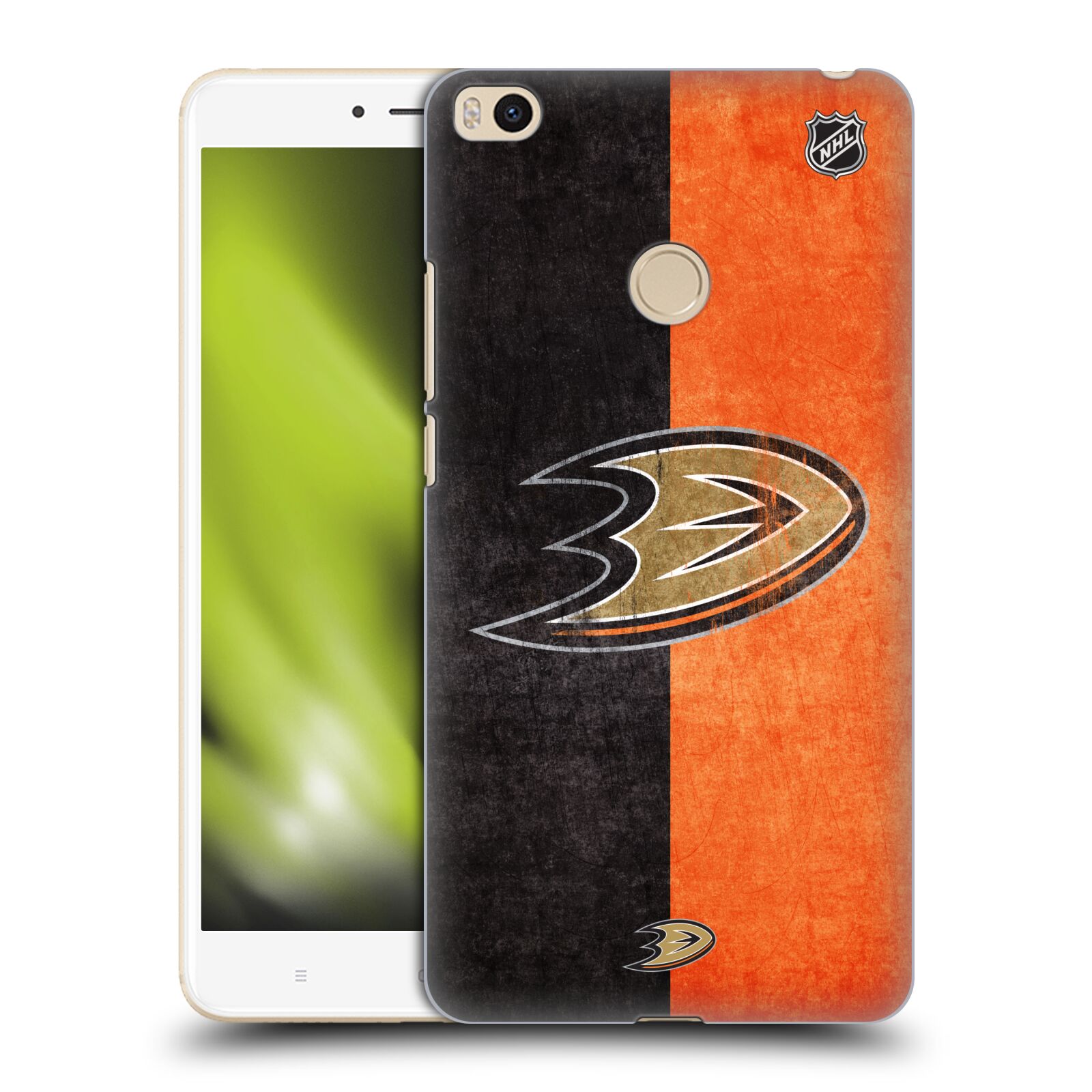 Pouzdro na mobil Xiaomi Mi Max 2 - HEAD CASE - Hokej NHL - Anaheim Ducks - Logo vintage