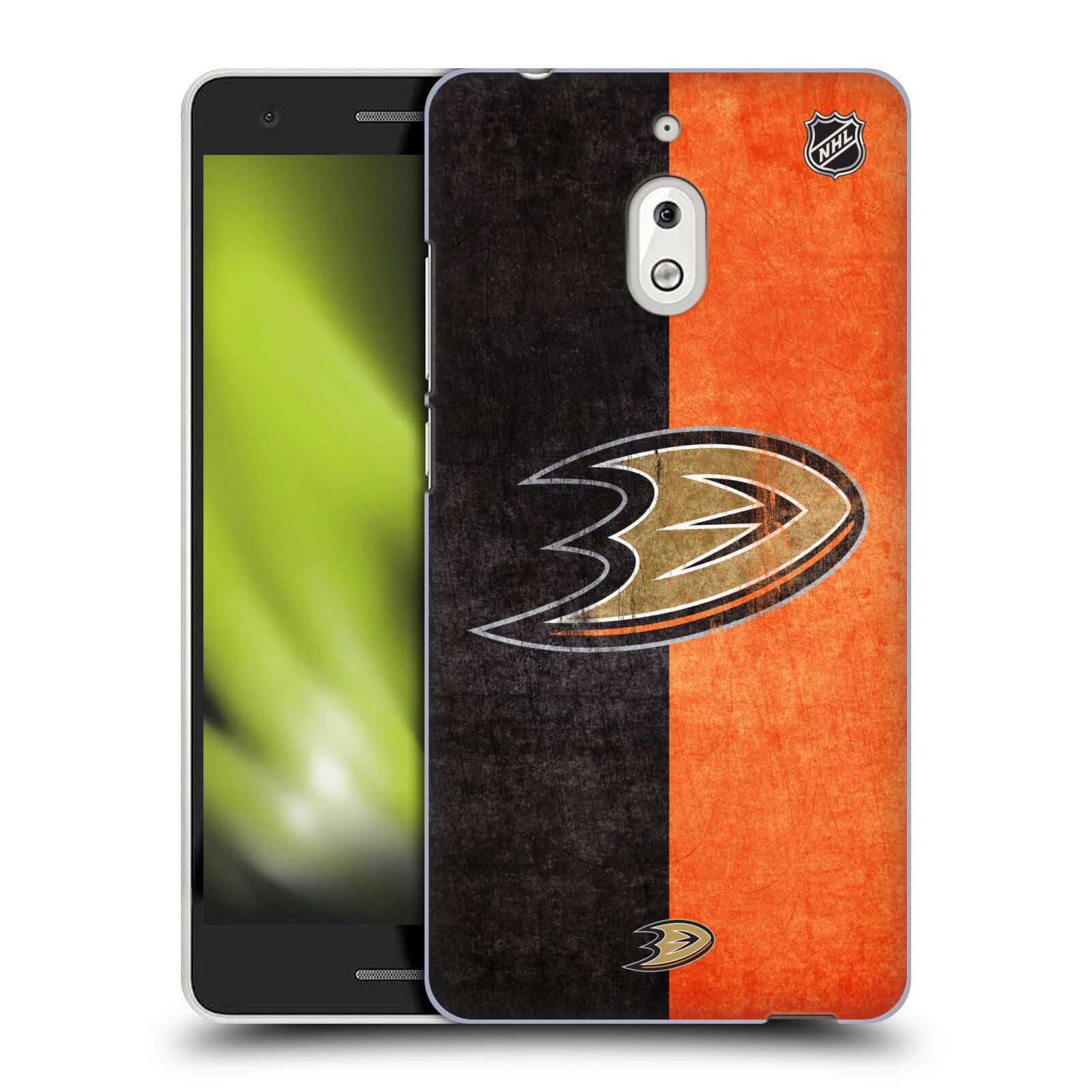 Pouzdro na mobil Nokia 2.1 - HEAD CASE - Hokej NHL - Anaheim Ducks - Logo vintage