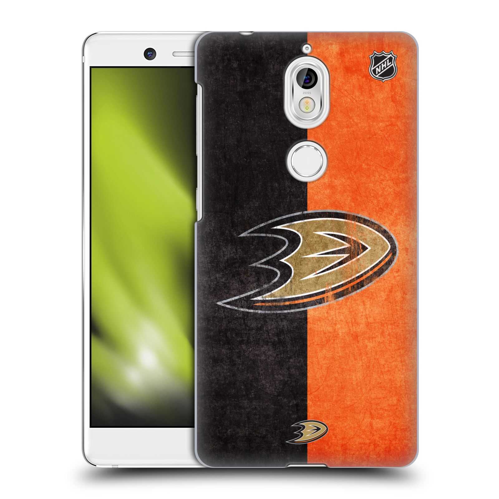 Pouzdro na mobil Nokia 7 - HEAD CASE - Hokej NHL - Anaheim Ducks - Logo vintage
