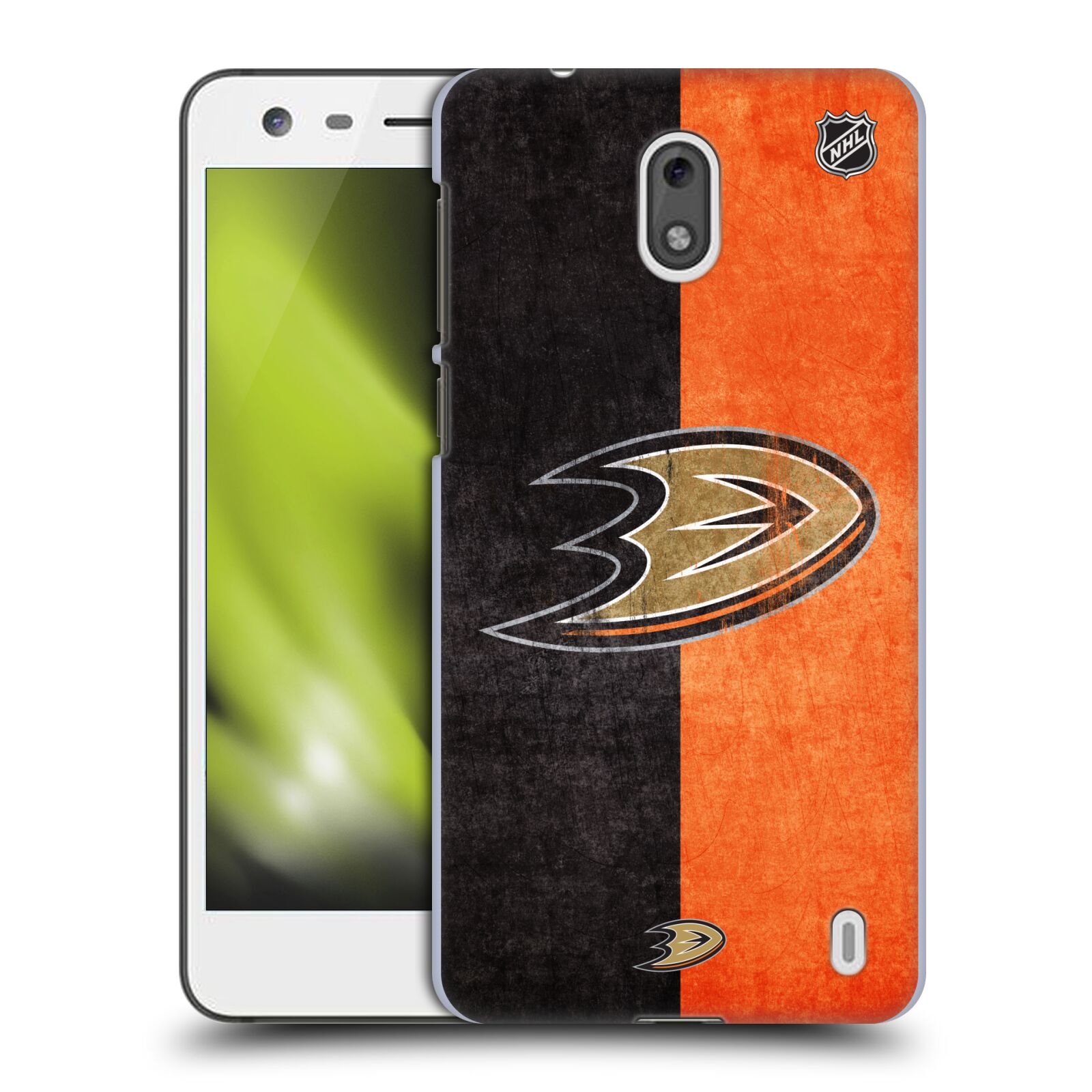 Pouzdro na mobil Nokia 2 - HEAD CASE - Hokej NHL - Anaheim Ducks - Logo vintage