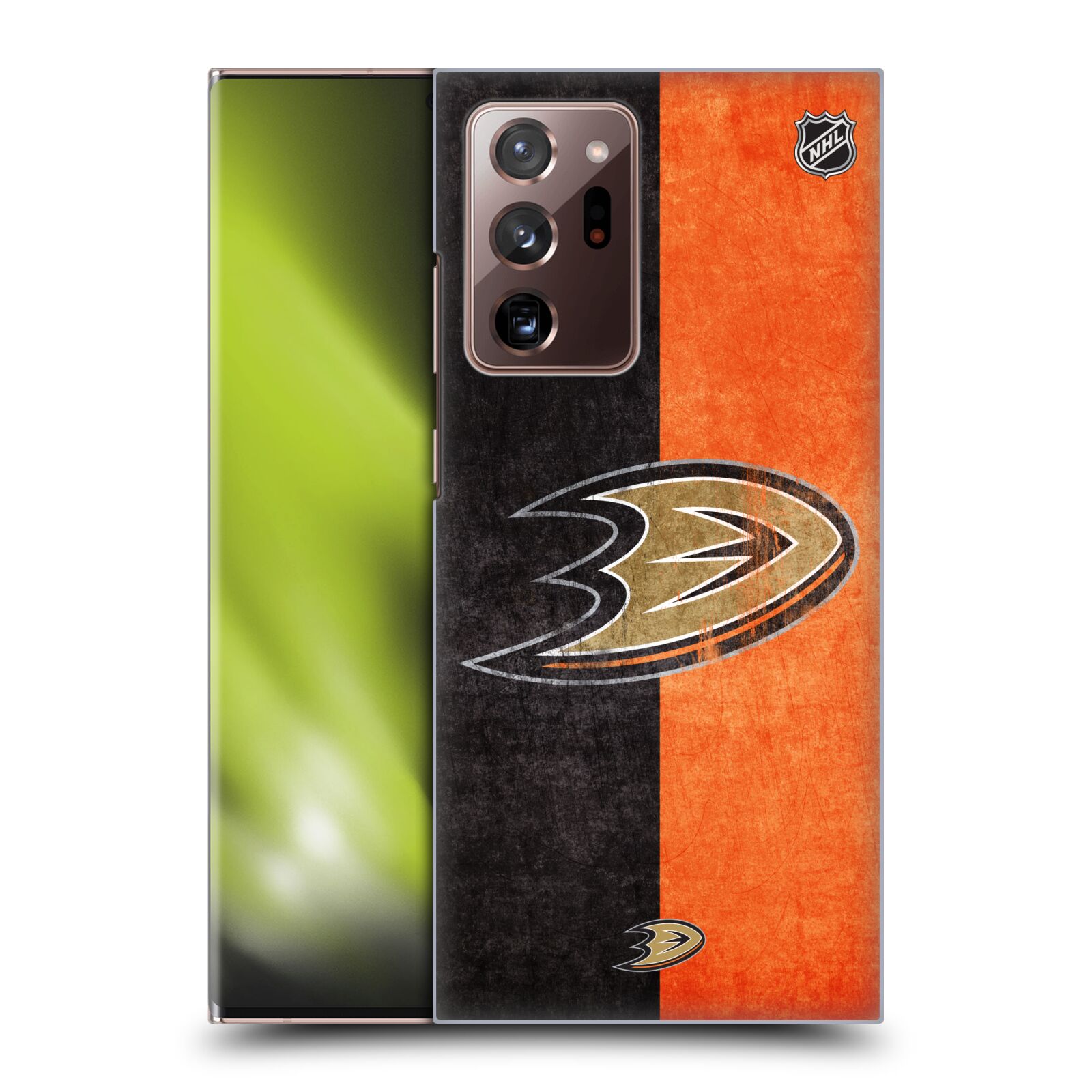 Pouzdro na mobil Samsung Galaxy Note 20 ULTRA - HEAD CASE - Hokej NHL - Anaheim Ducks - Logo vintage
