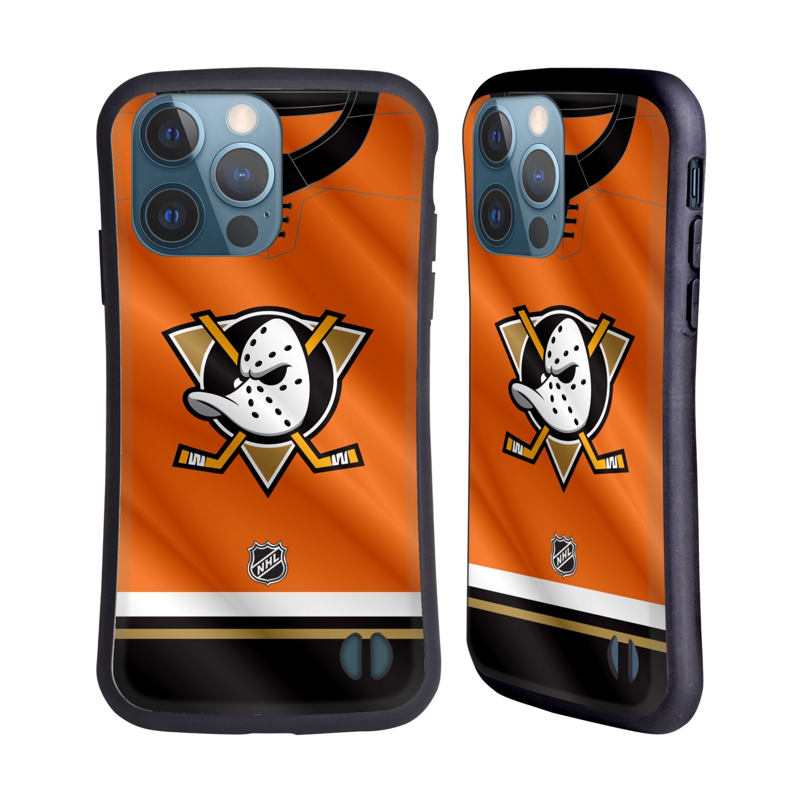 Obal na mobil Apple iPhone 13 PRO - HEAD CASE - NHL - Anaheim Ducks - dres