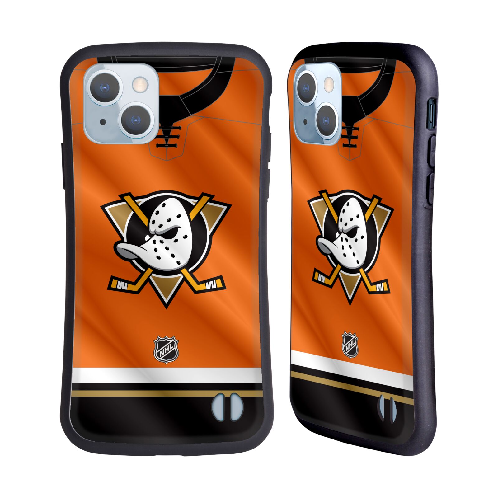 Obal na mobil Apple iPhone 14 - HEAD CASE - NHL - Anaheim Ducks - dres