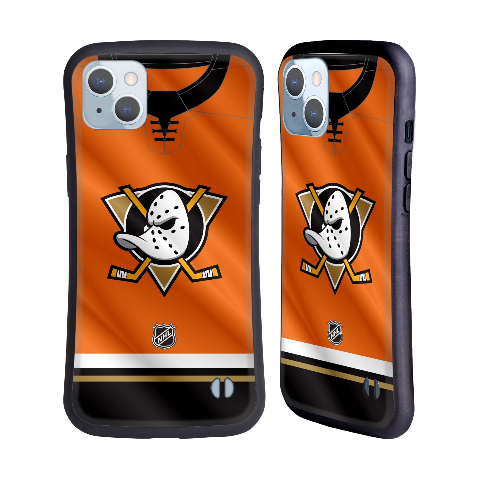 Obal na mobil Apple iPhone 14 PLUS - HEAD CASE - NHL - Anaheim Ducks - dres