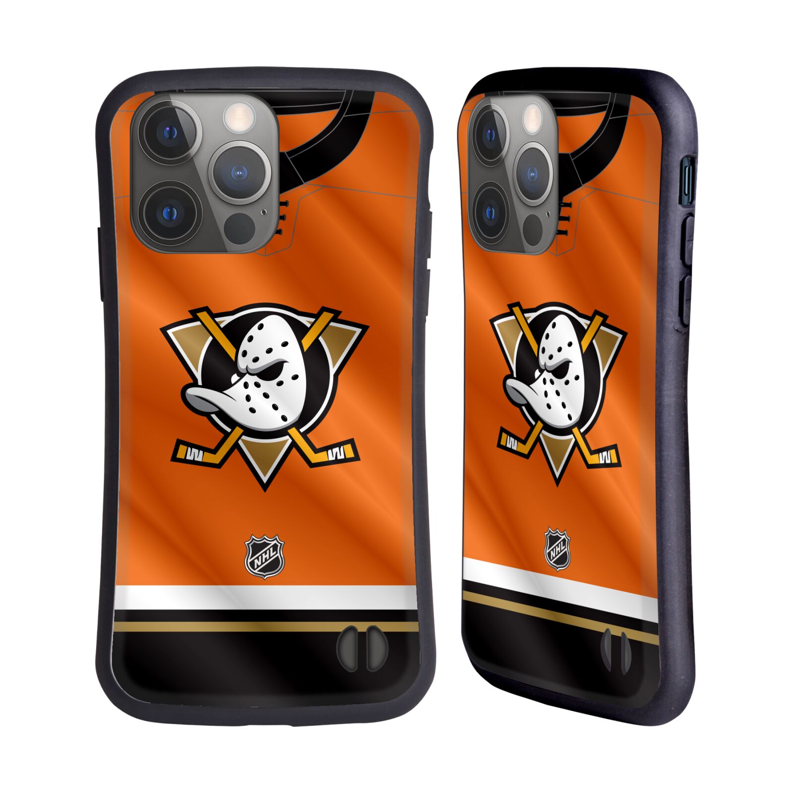 Obal na mobil Apple iPhone 14 PRO - HEAD CASE - NHL - Anaheim Ducks - dres