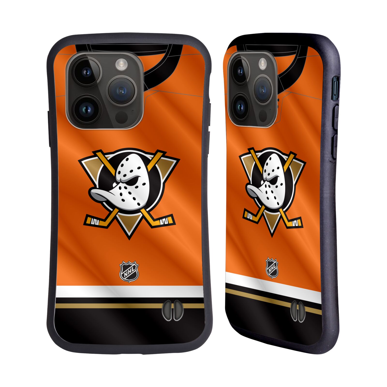 Obal na mobil Apple iPhone 15 PRO - HEAD CASE - NHL - Anaheim Ducks - dres