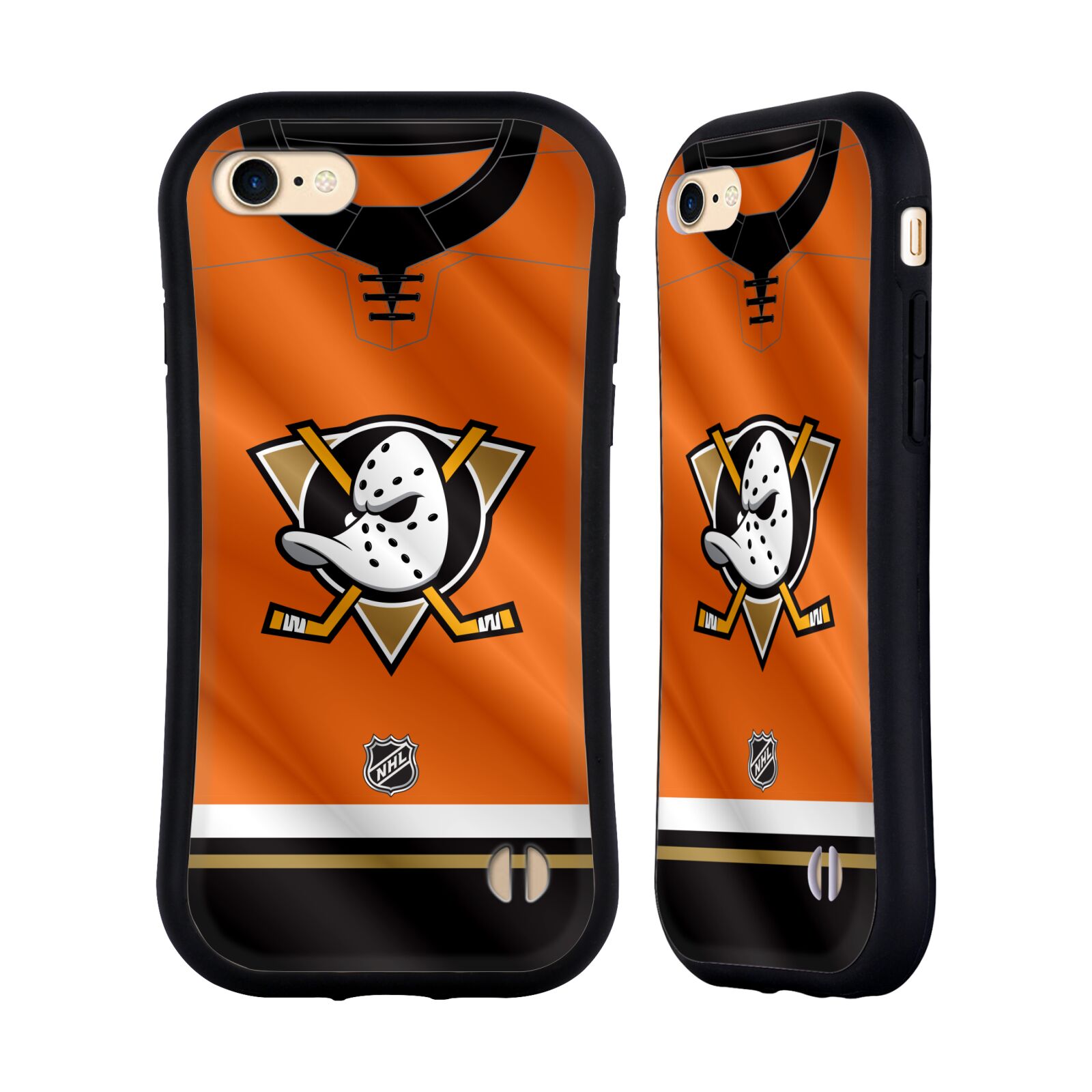 Obal na mobil Apple iPhone 7/8, SE 2020 - HEAD CASE - NHL - Anaheim Ducks - dres