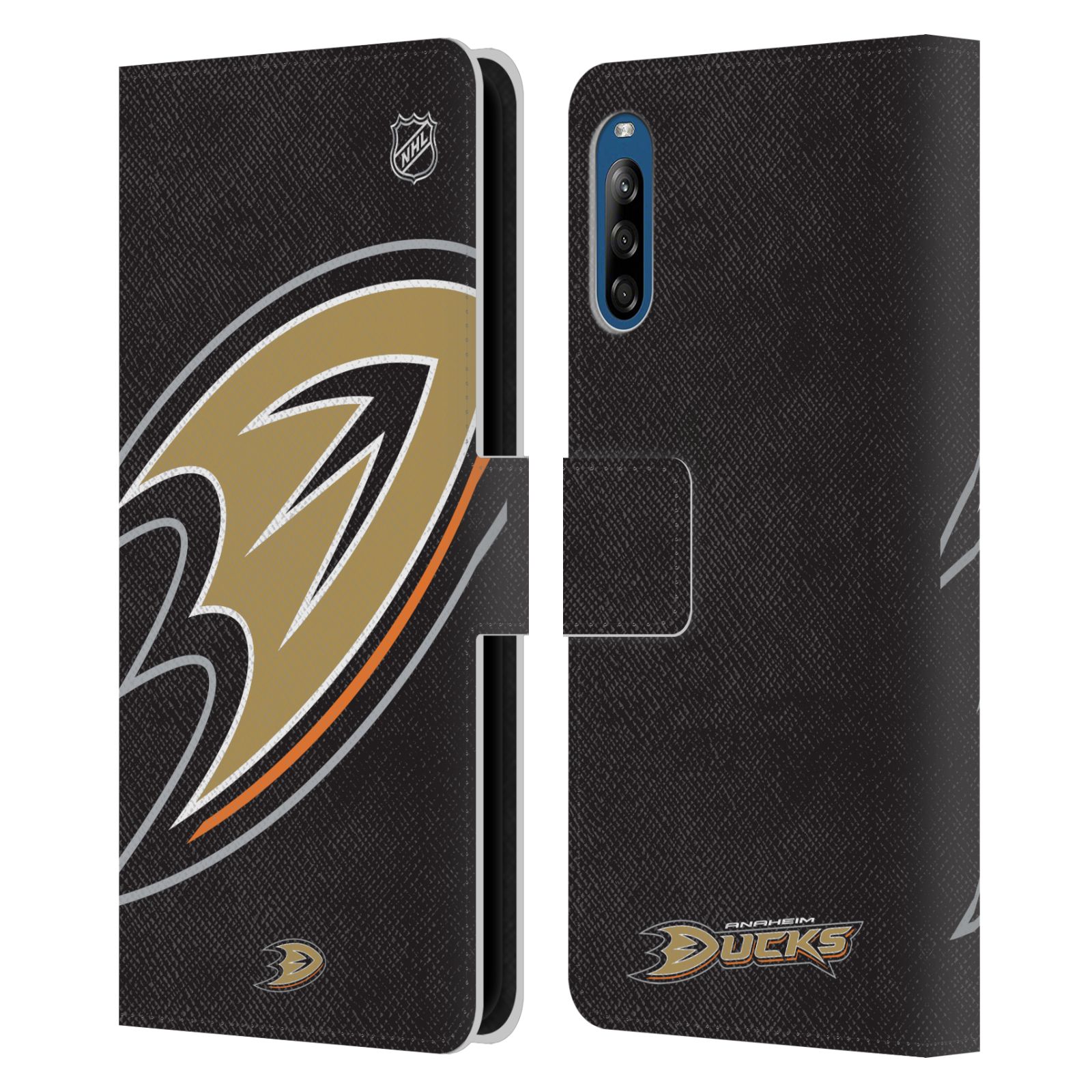 Pouzdro pro mobil Sony Xperia L4 - HEAD CASE - NHL - Anaheim Ducks - Velký znak