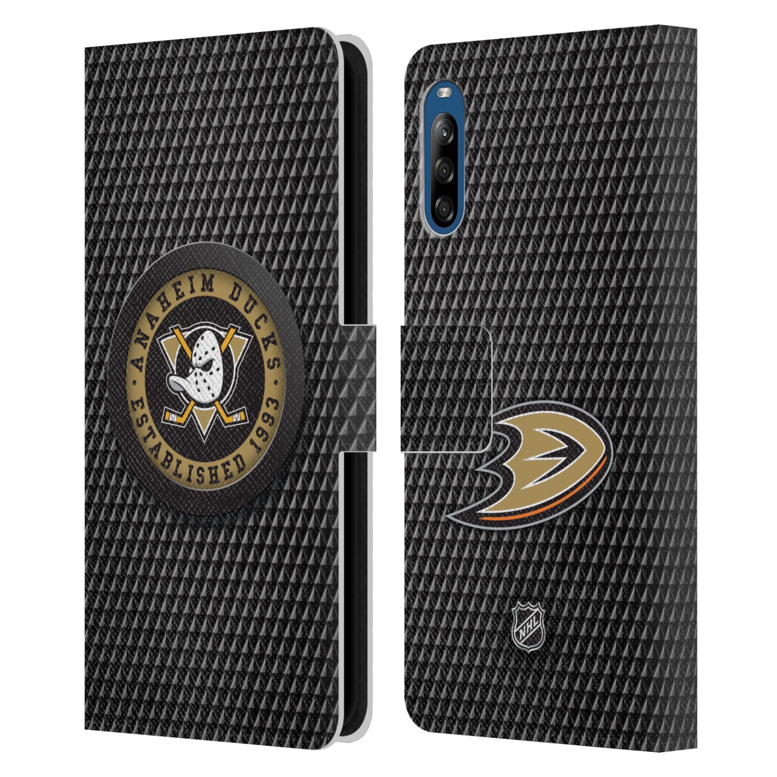 Pouzdro pro mobil Sony Xperia L4 - HEAD CASE - NHL - Anaheim Ducks - Puk
