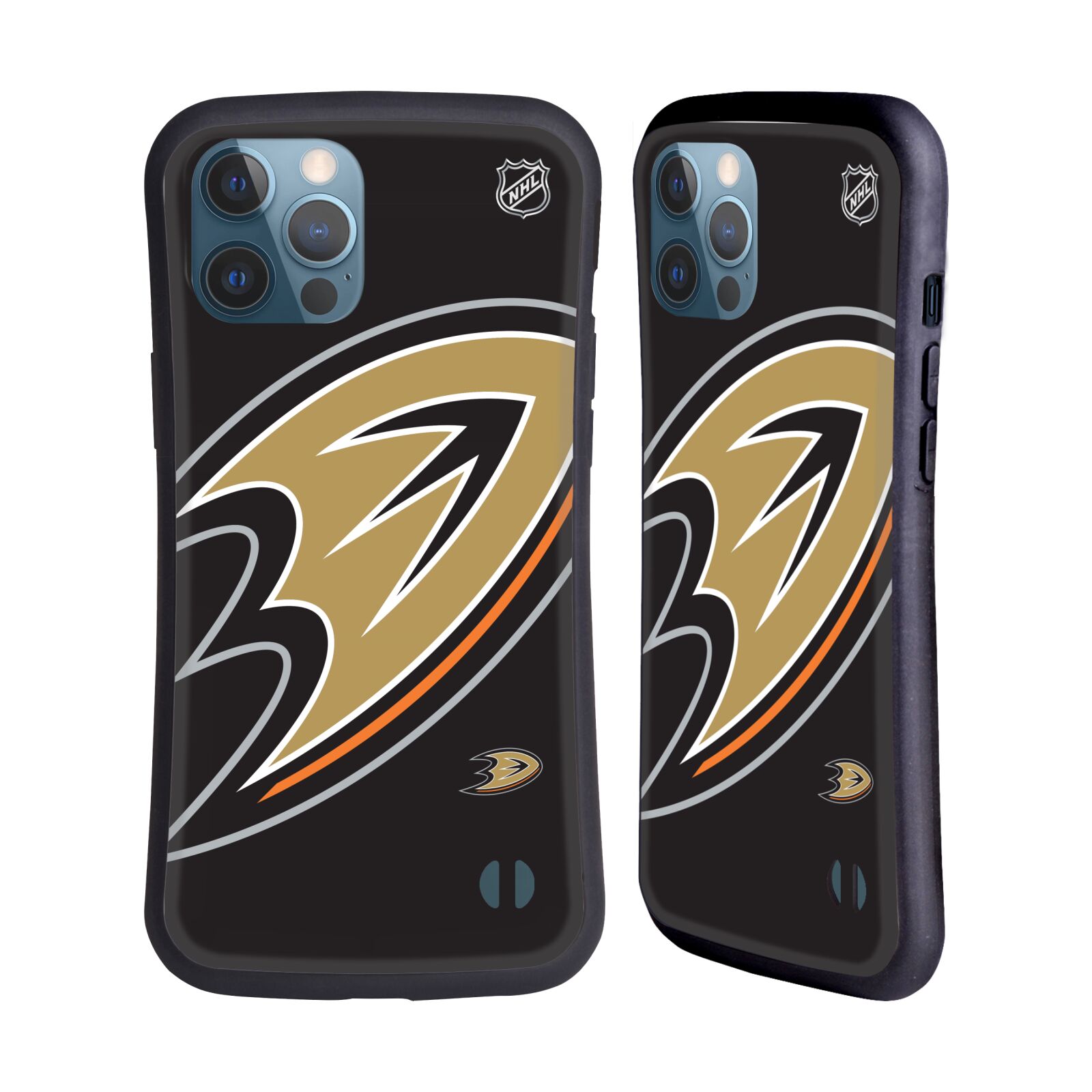 Obal na mobil Apple iPhone 12 PRO MAX - HEAD CASE - NHL - Anaheim Ducks - velké logo