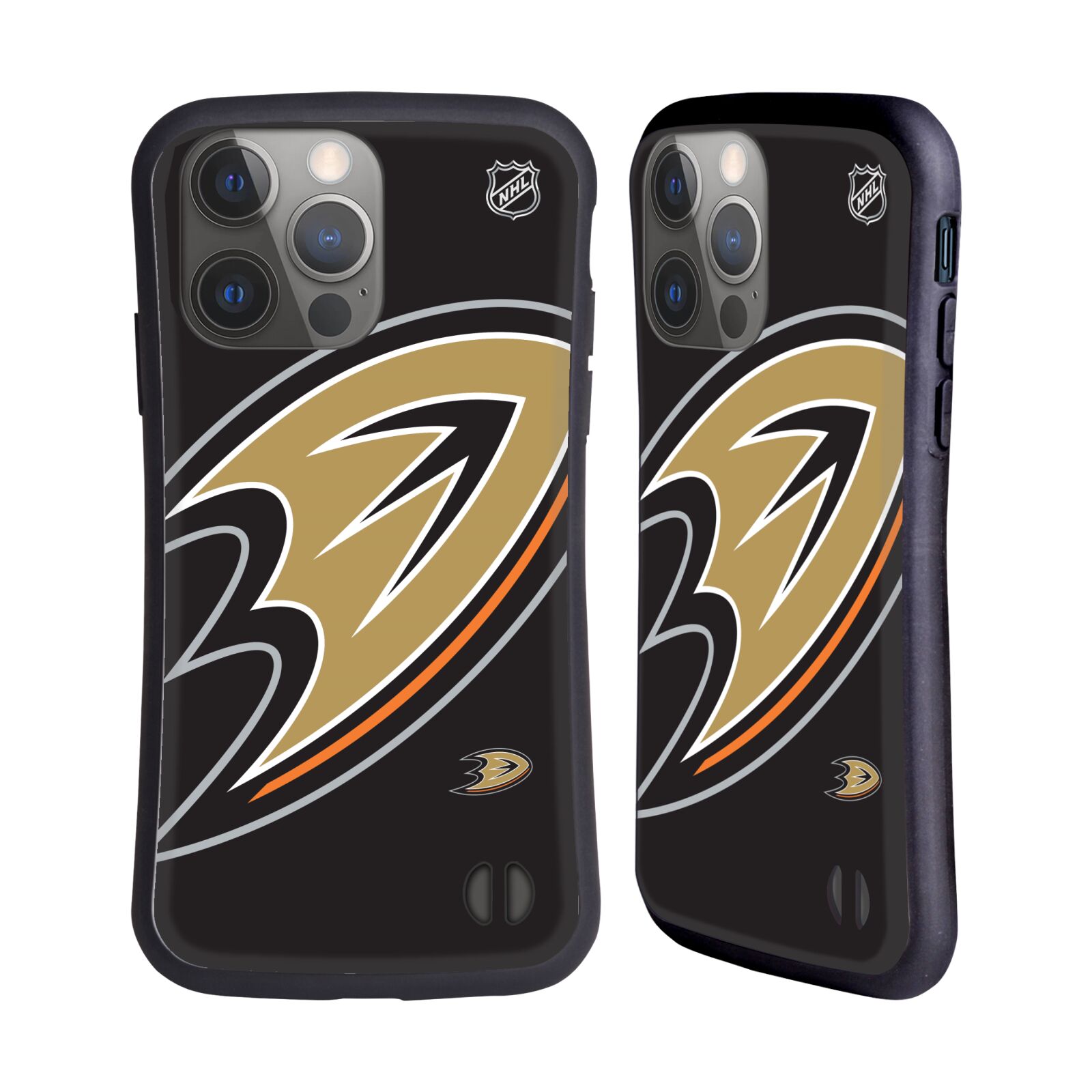 Obal na mobil Apple iPhone 14 PRO - HEAD CASE - NHL - Anaheim Ducks - velké logo