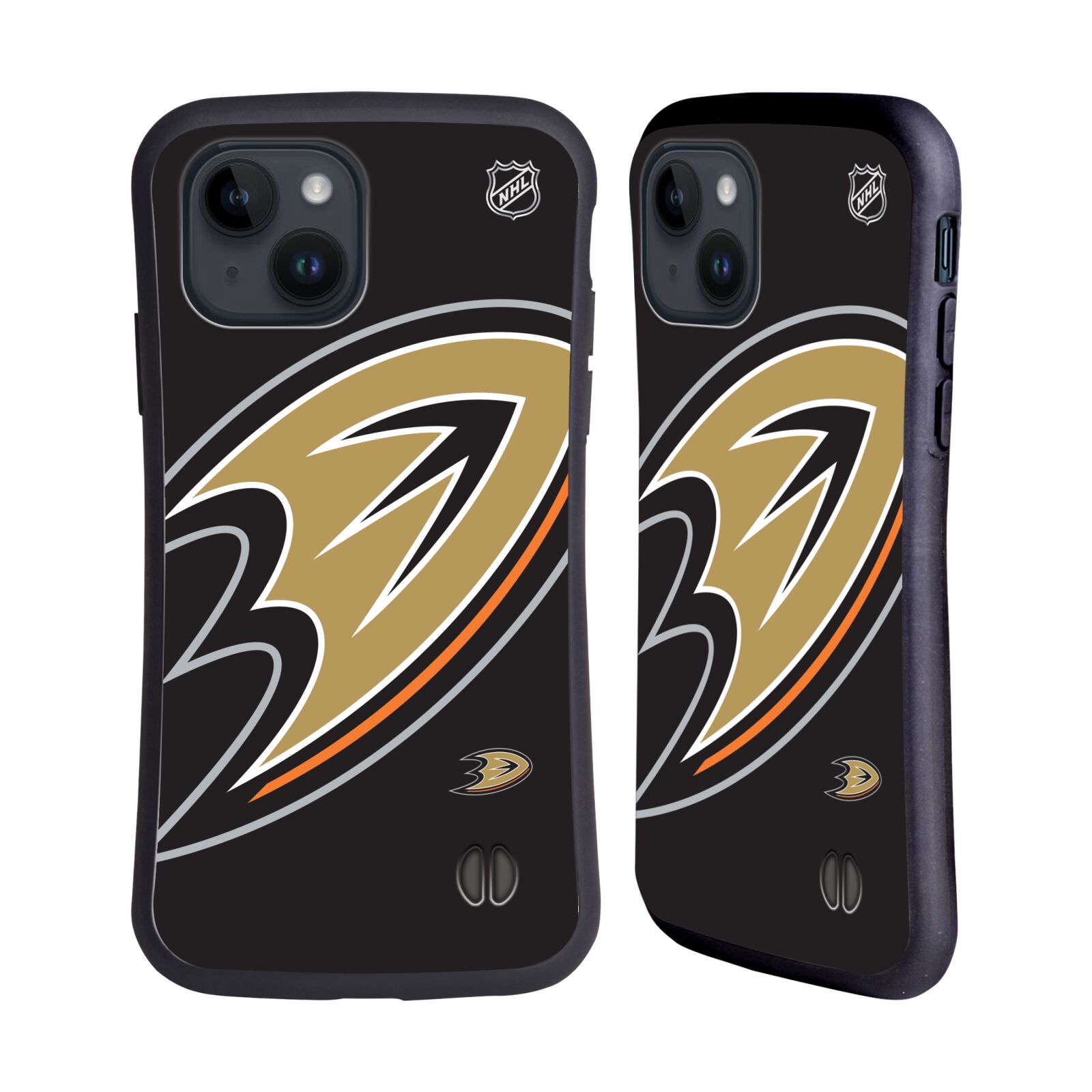 Obal na mobil Apple iPhone 15 - HEAD CASE - NHL - Anaheim Ducks - velké logo