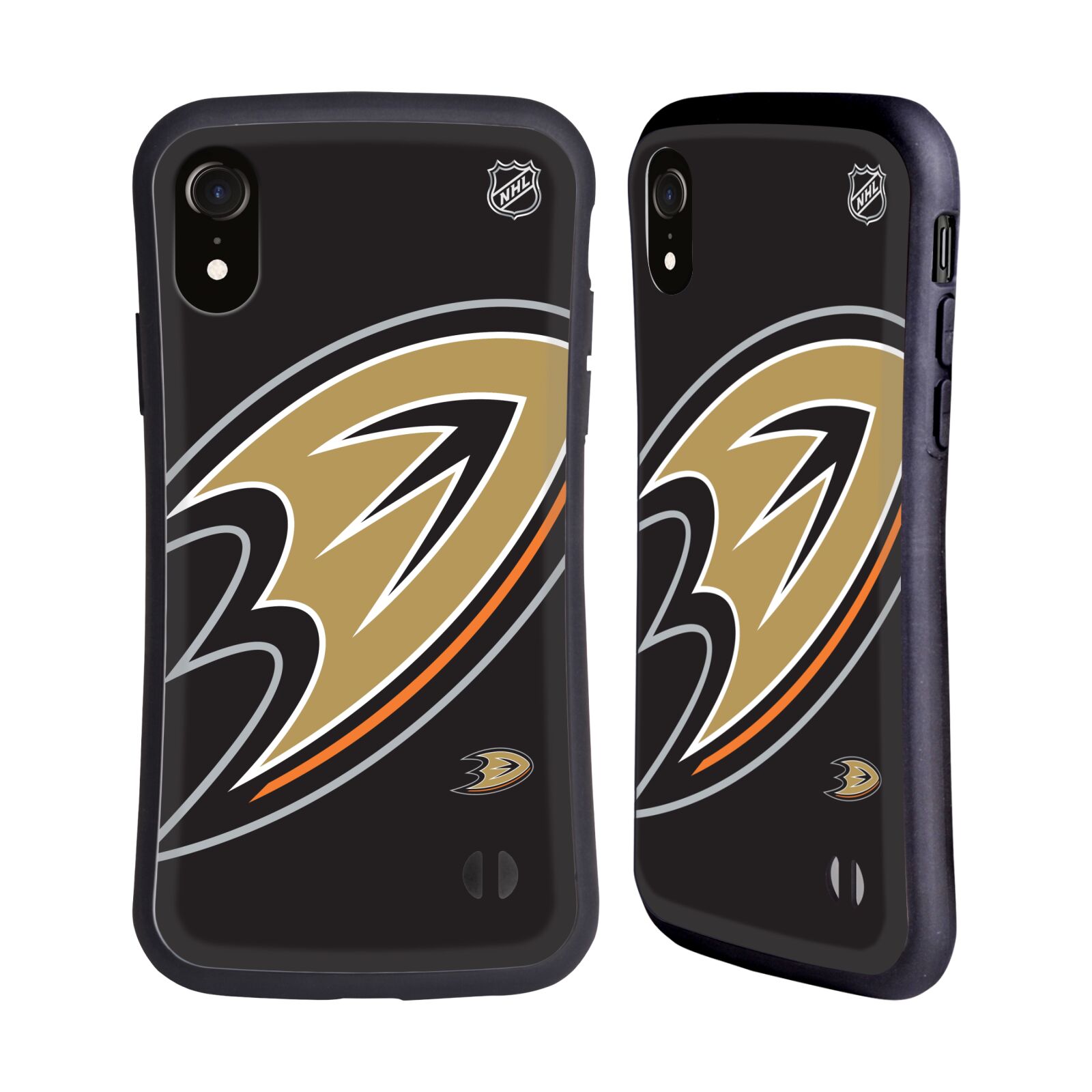 Obal na mobil Apple iPhone XR - HEAD CASE - NHL - Anaheim Ducks - velké logo