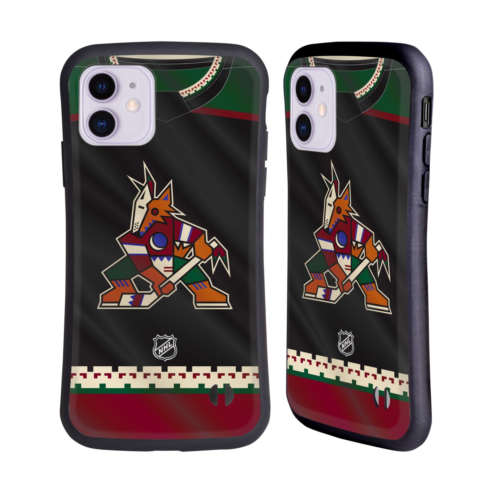 Obal na mobil Apple iPhone 11 - HEAD CASE - NHL - Arizona Coyotes znak na dresu