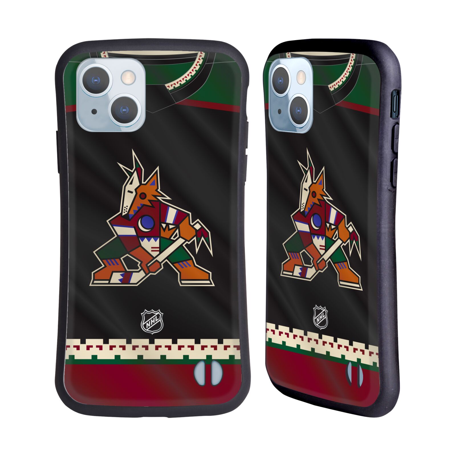 Odolný zadní obal pro mobil Apple iPhone 14 - HEAD CASE - NHL - Arizona Coyotes znak na dresu