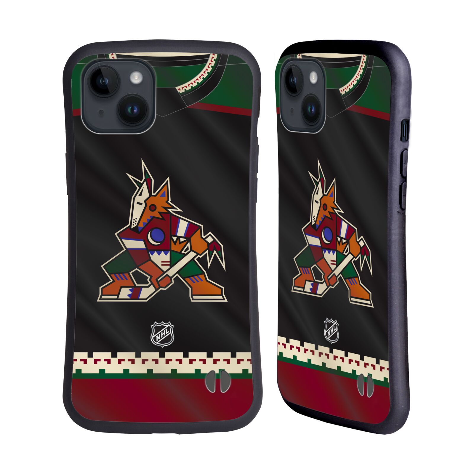 Obal na mobil Apple iPhone 15 PLUS - HEAD CASE - NHL - Arizona Coyotes znak na dresu