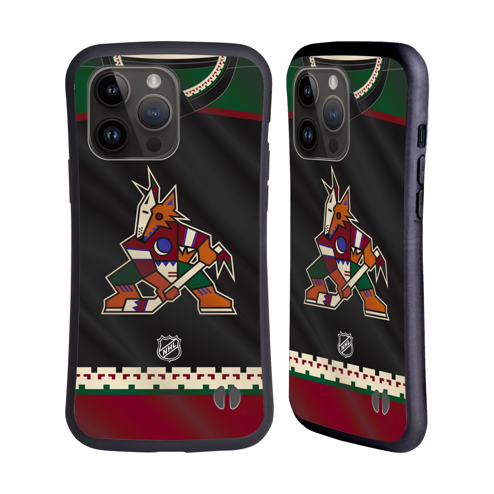 Obal na mobil Apple iPhone 15 PRO MAX - HEAD CASE - NHL - Arizona Coyotes znak na dresu