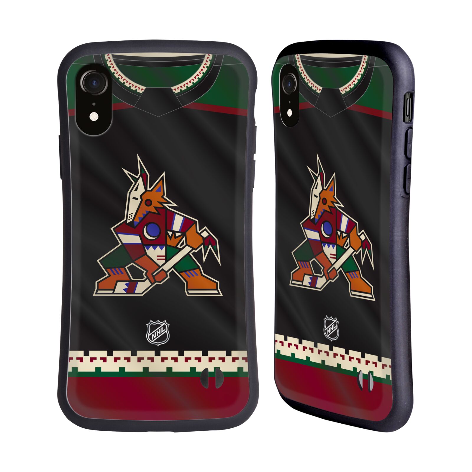 Obal na mobil Apple iPhone XR - HEAD CASE - NHL - Arizona Coyotes znak na dresu