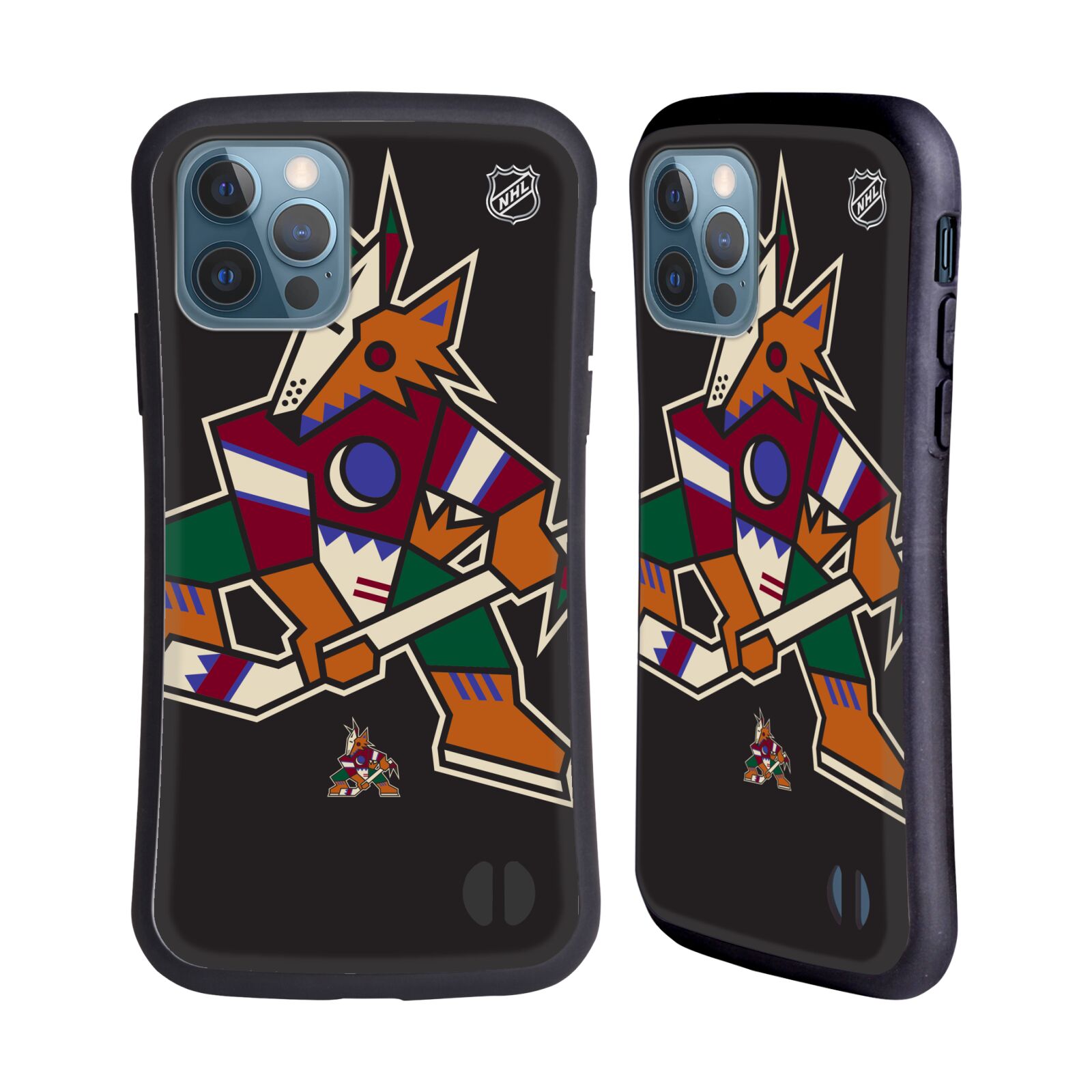 Obal na mobil Apple iPhone 12 / 12 PRO - HEAD CASE - NHL - Arizona Coyotes velký znak