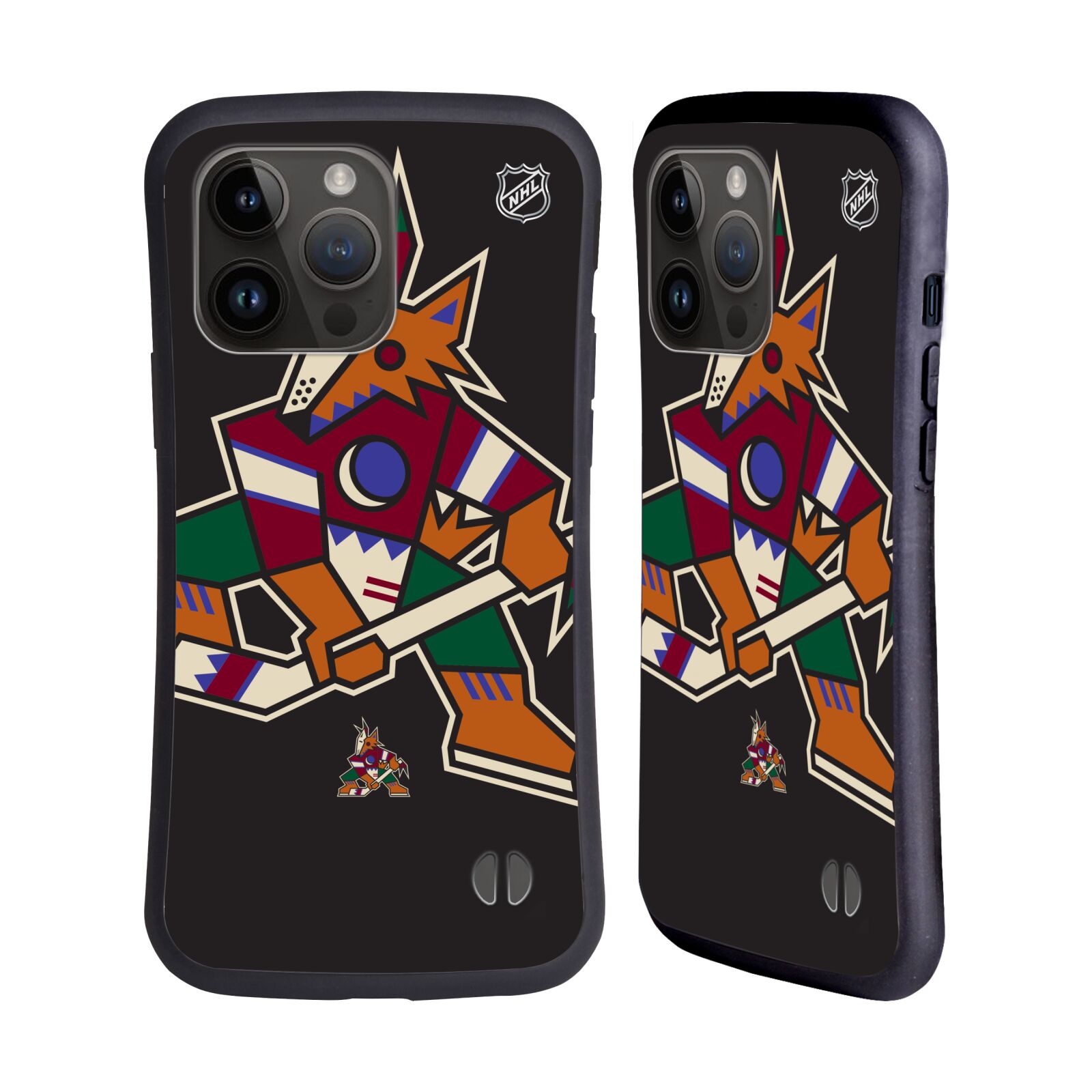 Obal na mobil Apple iPhone 15 PRO MAX - HEAD CASE - NHL - Arizona Coyotes velký znak