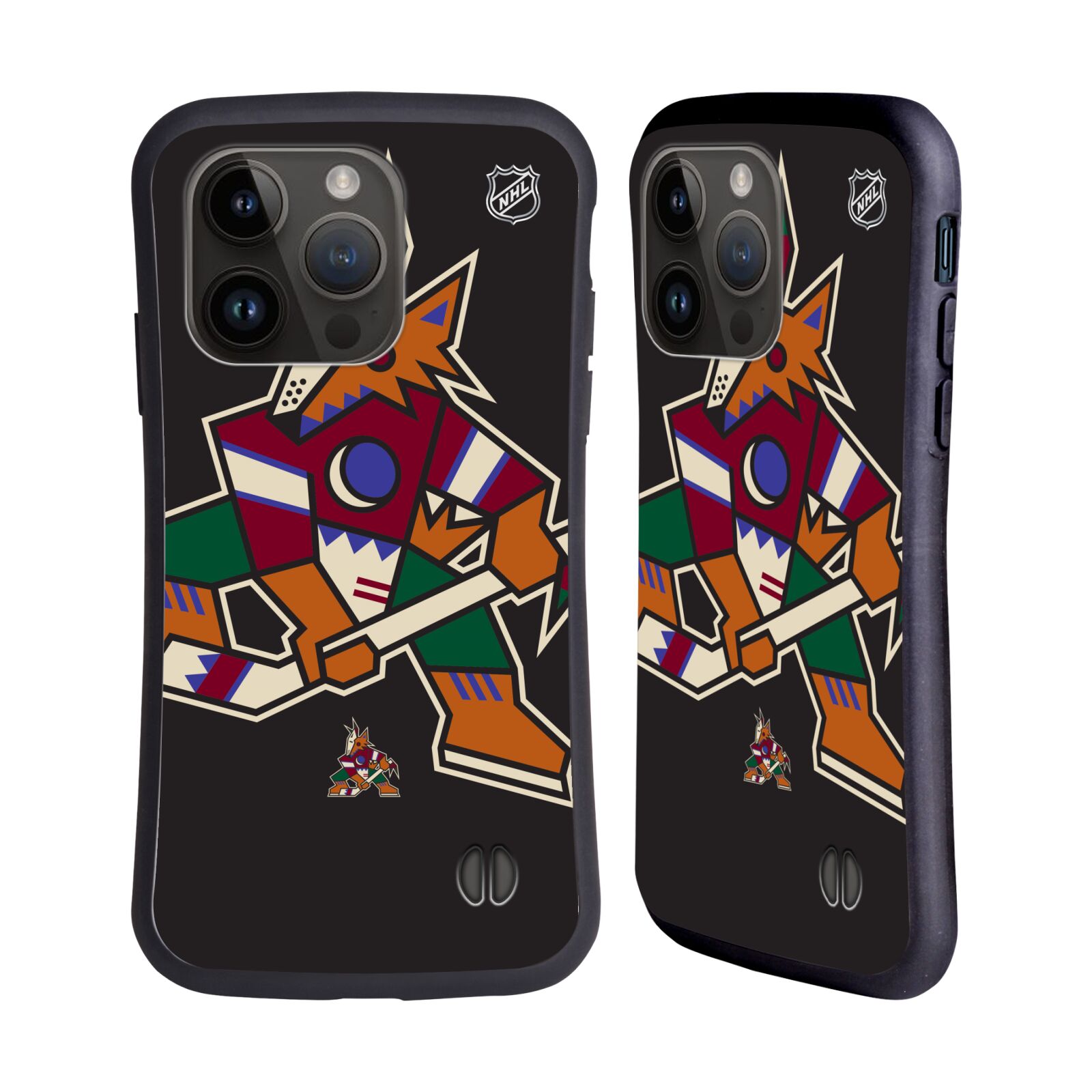 Obal na mobil Apple iPhone 15 PRO - HEAD CASE - NHL - Arizona Coyotes velký znak