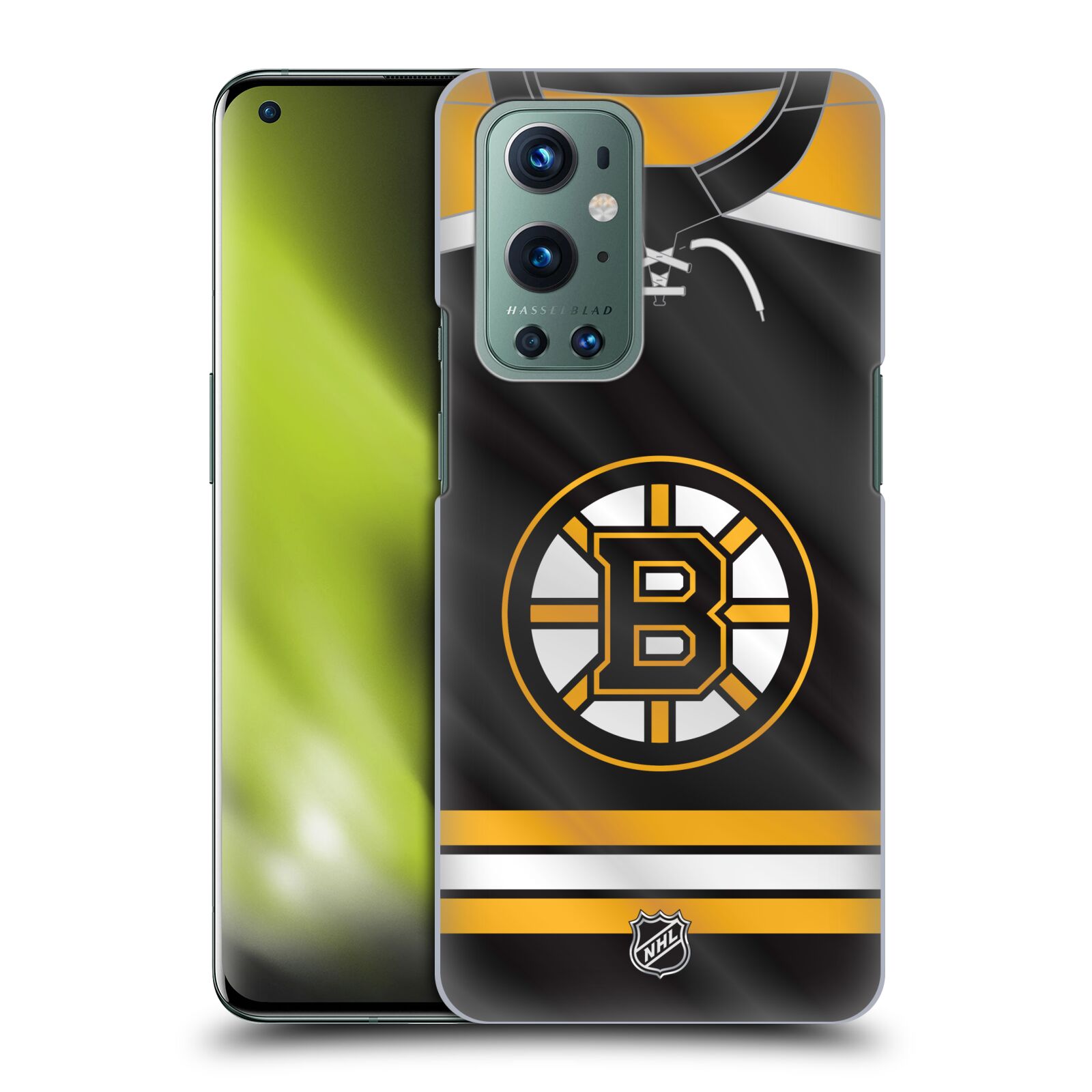 Pouzdro na mobil OnePlus 9 - HEAD CASE - Hokej NHL - Boston Bruins - Hokejový dres