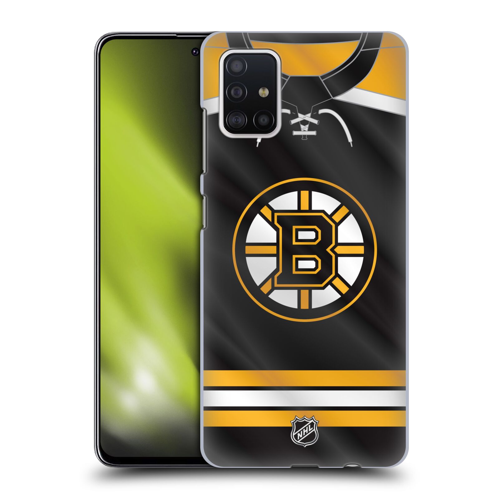 Pouzdro na mobil Samsung Galaxy A51 - HEAD CASE - Hokej NHL - Boston Bruins - Hokejový dres